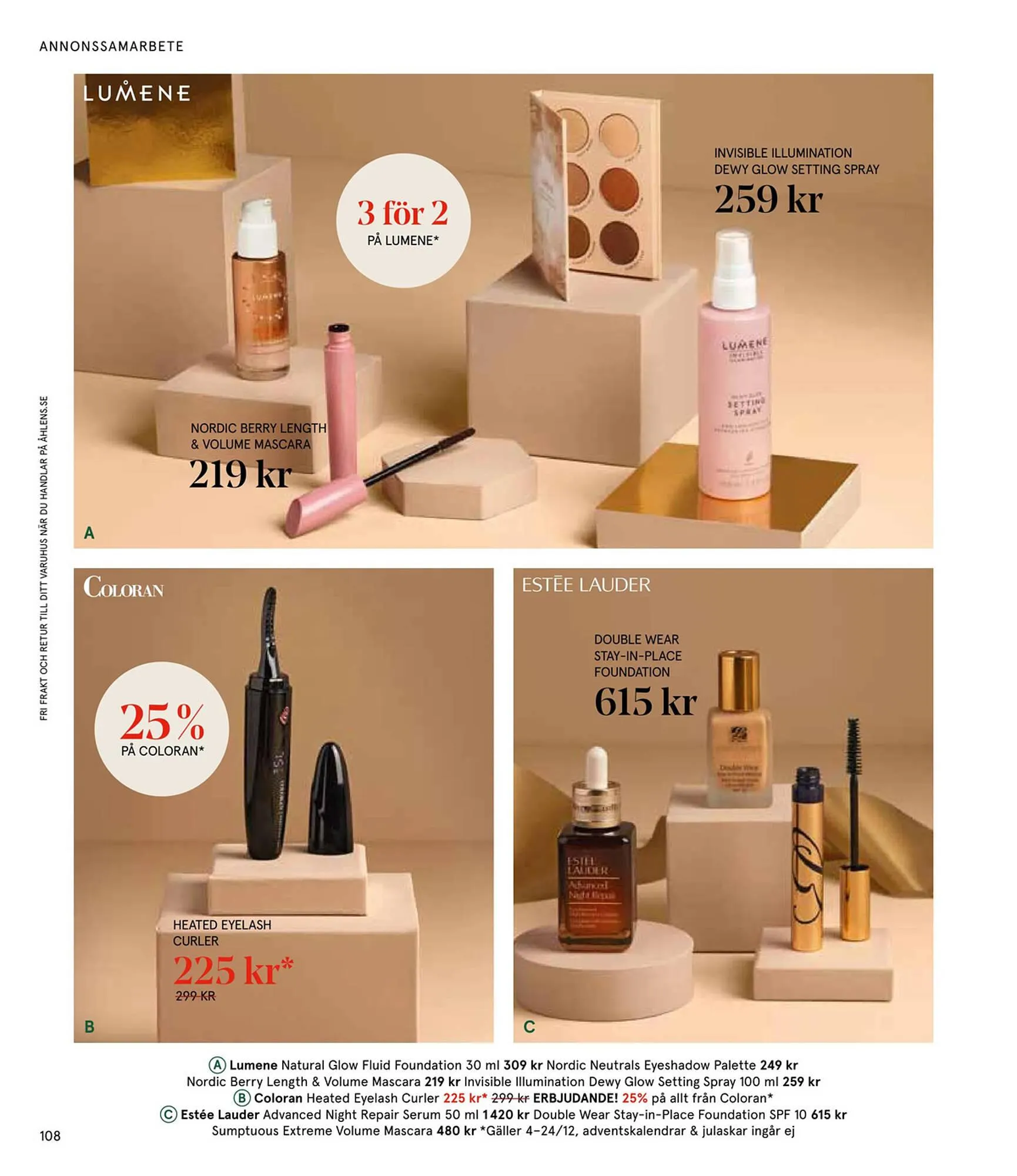 Åhléns reklamblad från 25 november till 24 december 2024 - Reklamblad sidor 108