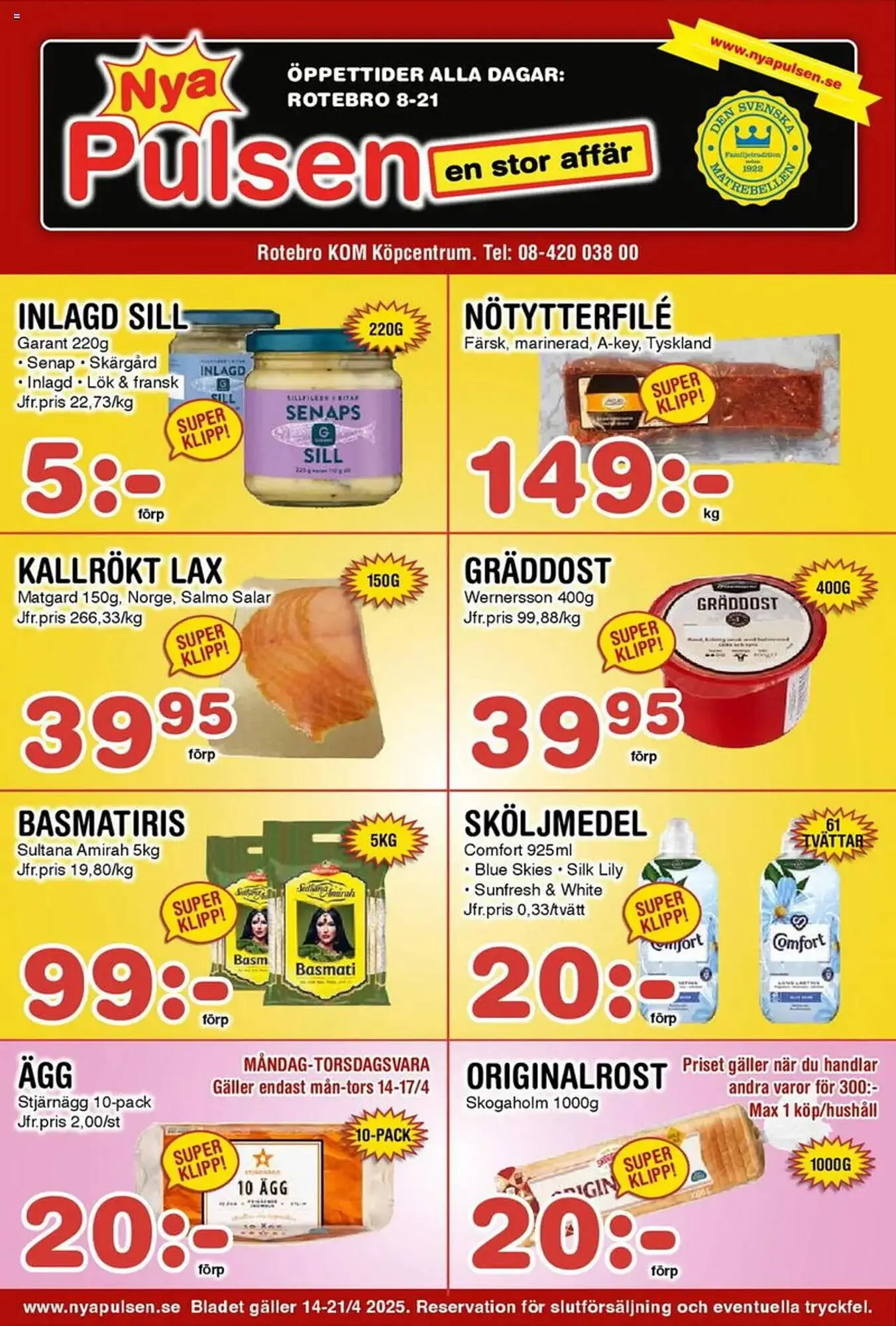 Nya Pulsen reklamblad - 1