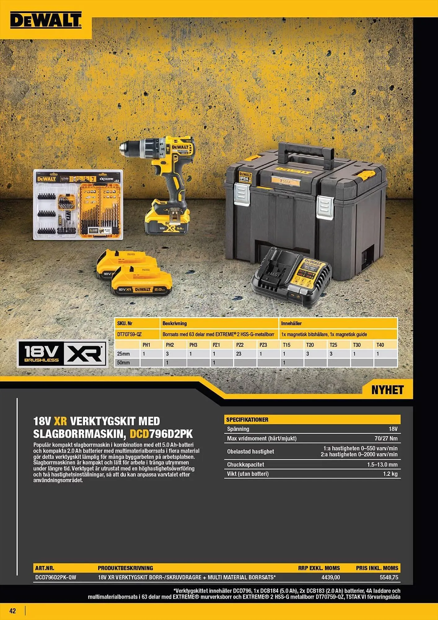 Dewalt reklamblad från 5 maj till 31 december 2023 - Reklamblad sidor 42