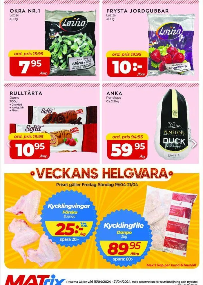 Matrix Butikerna  från 17 april till 21 april 2025 - Reklamblad sidor 4