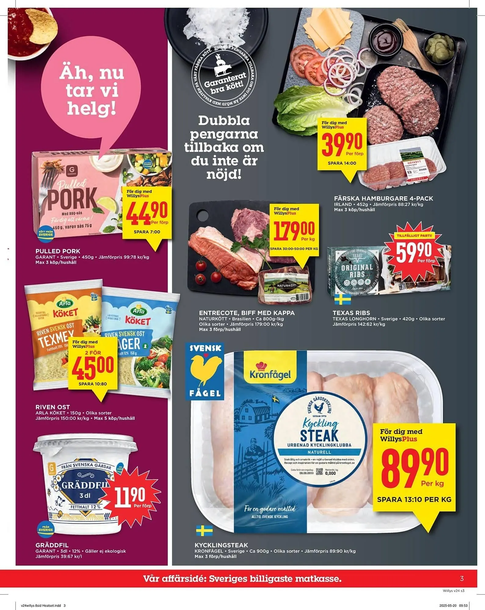 Willys reklamblad från 9 juni till 15 juni 2025 - Reklamblad sidor 3