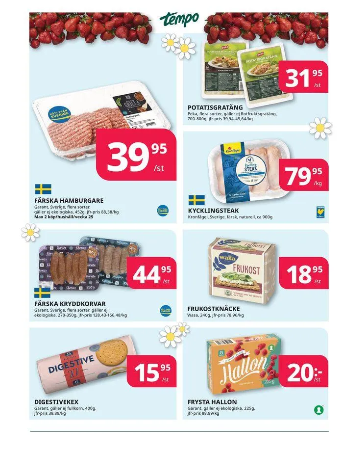 Veckans erbjudanden Tempo från 17 juni till 1 juli 2024 - Reklamblad sidor 6