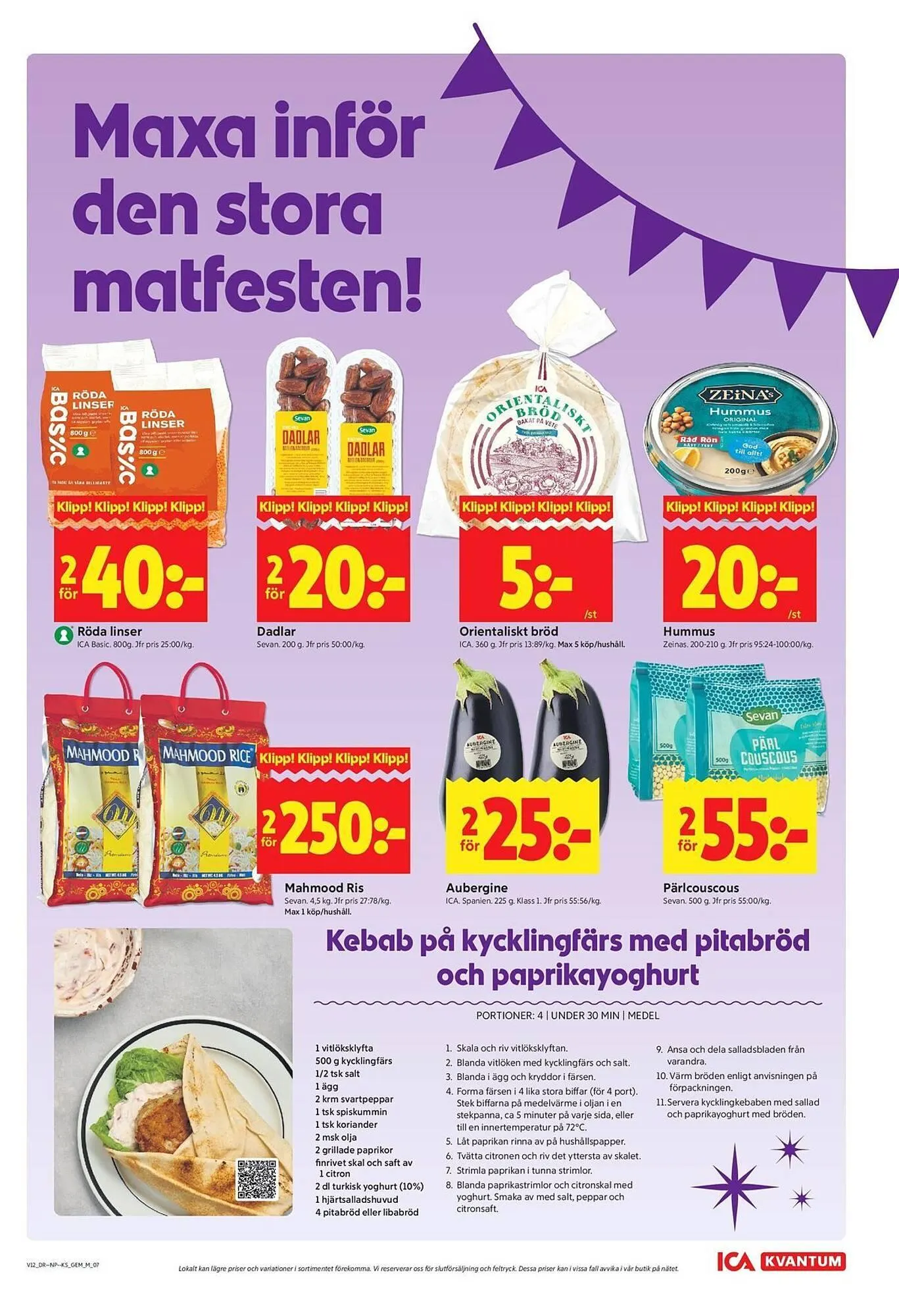 ICA Kvantum reklamblad från 16 mars till 22 mars 2026 - Reklamblad sidor 7