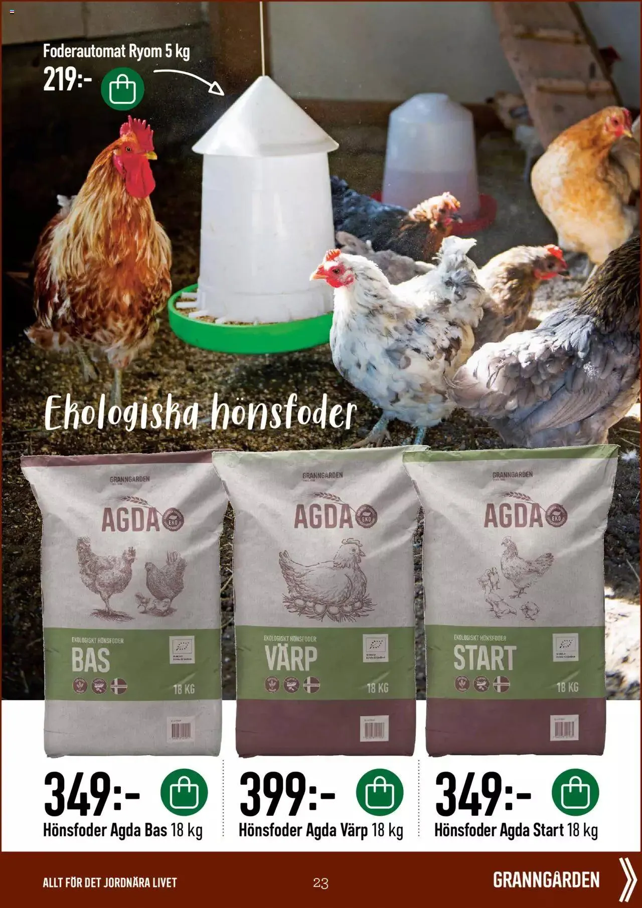 Granngården - erbjudanden från 22 september till 1 oktober 2023 - Reklamblad sidor 23