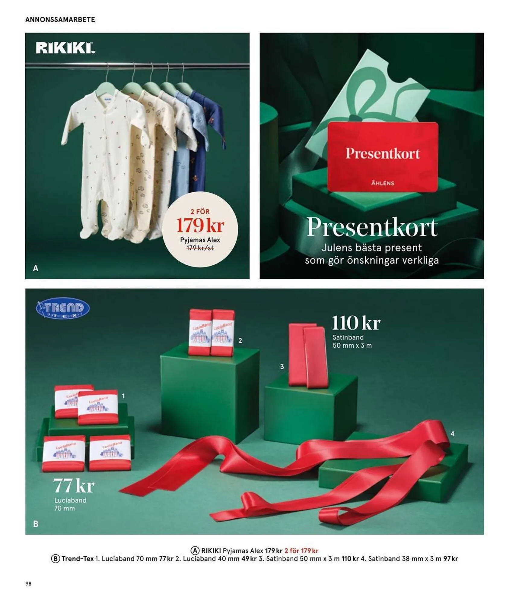 Åhléns reklamblad från 25 november till 11 december 2025 - Reklamblad sidor 98
