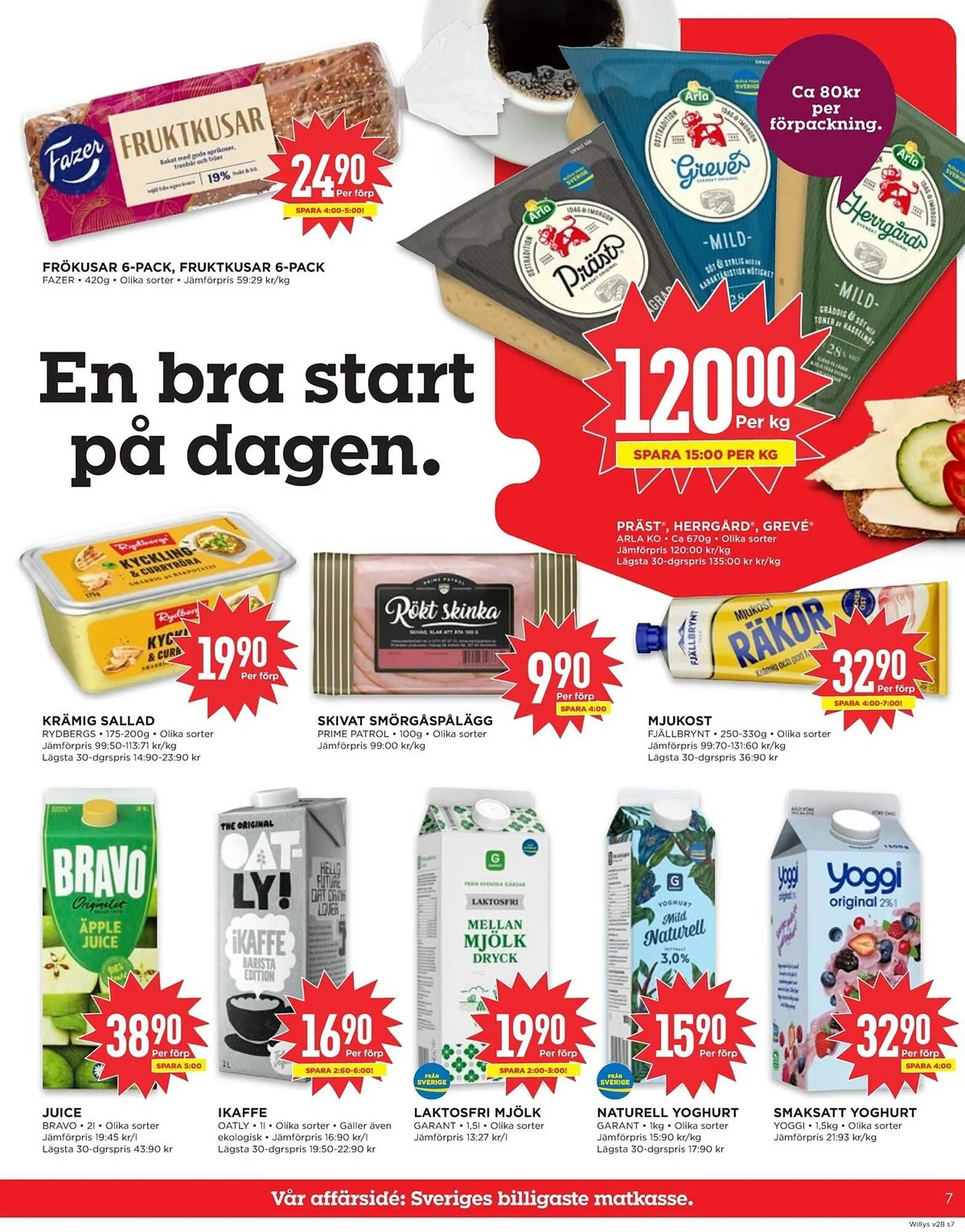 Willys reklamblad från 7 juli till 13 juli 2025 - Reklamblad sidor 7