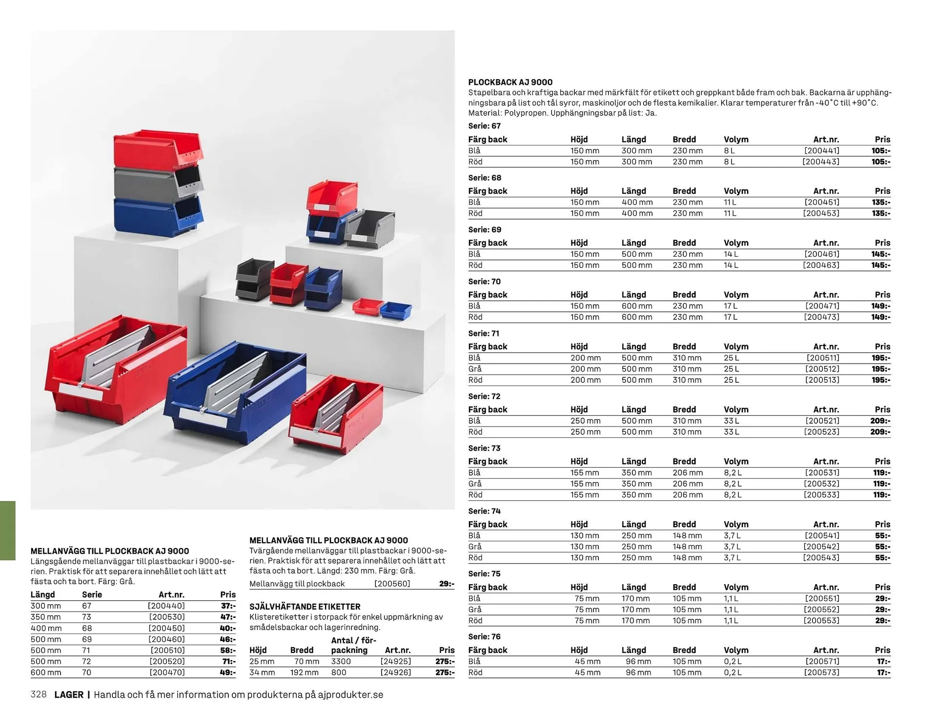 AJ Produkter reklamblad från 1 januari till 31 december 2025 - Reklamblad sidor 328