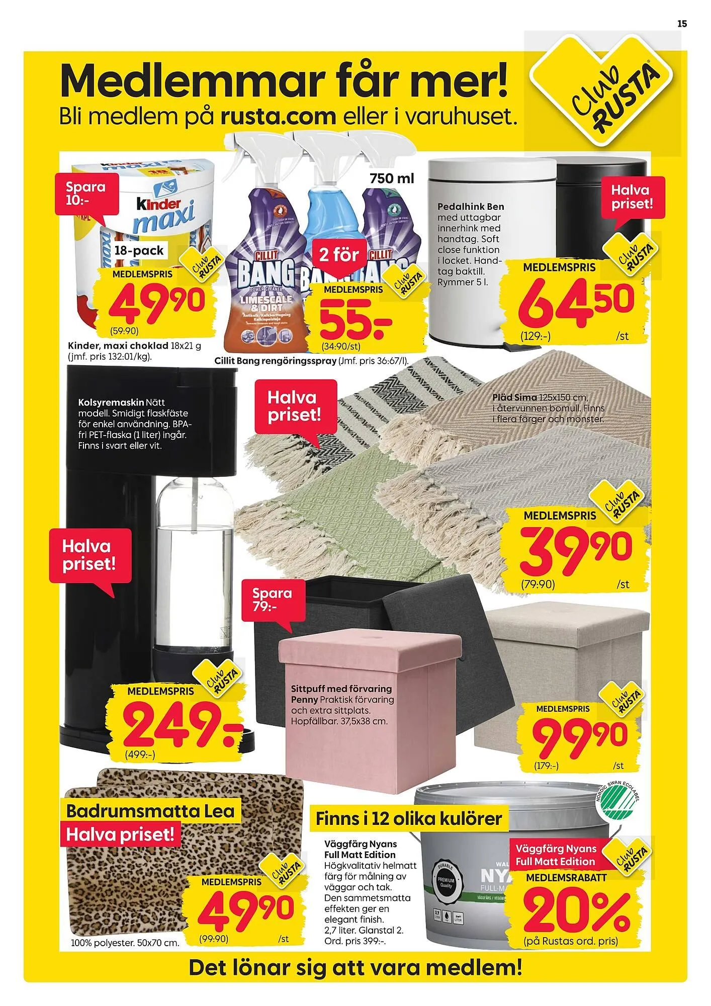 Rusta reklamblad från 8 september till 14 september 2025 - Reklamblad sidor 15