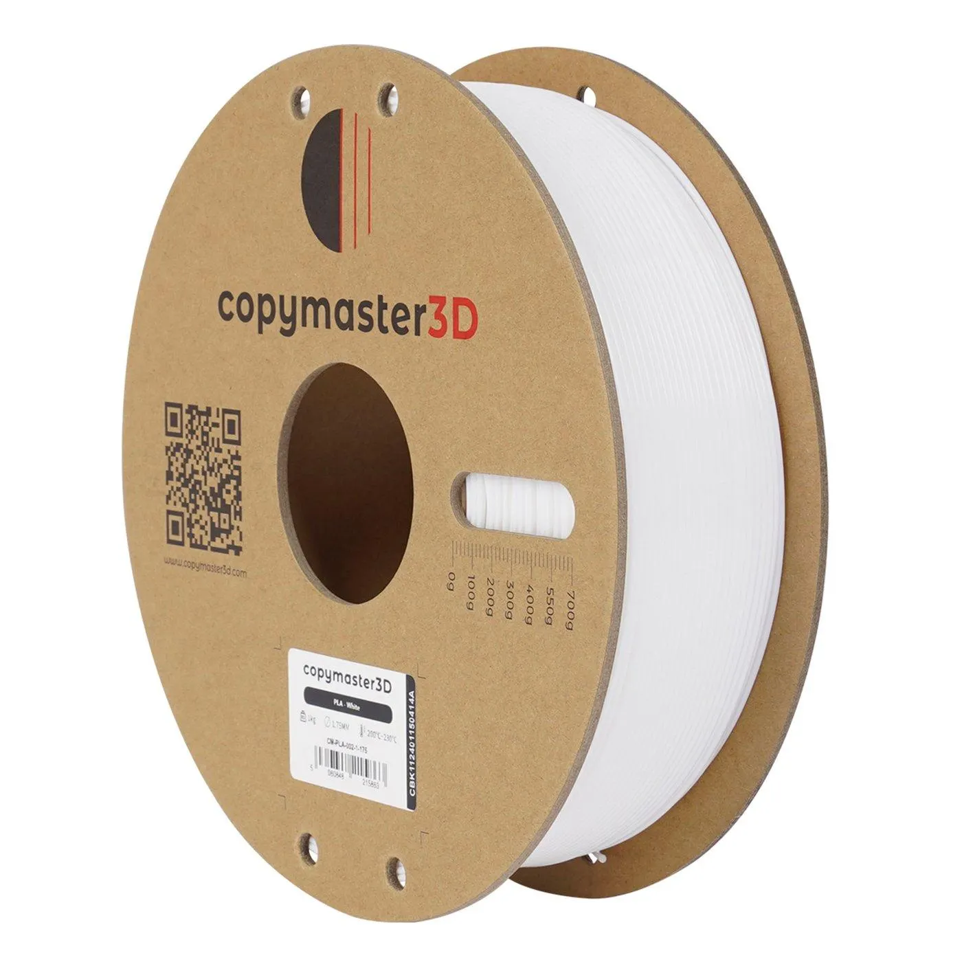 Copymaster3D PLA-filament för 3D-skrivare 1,75 mm Vit
