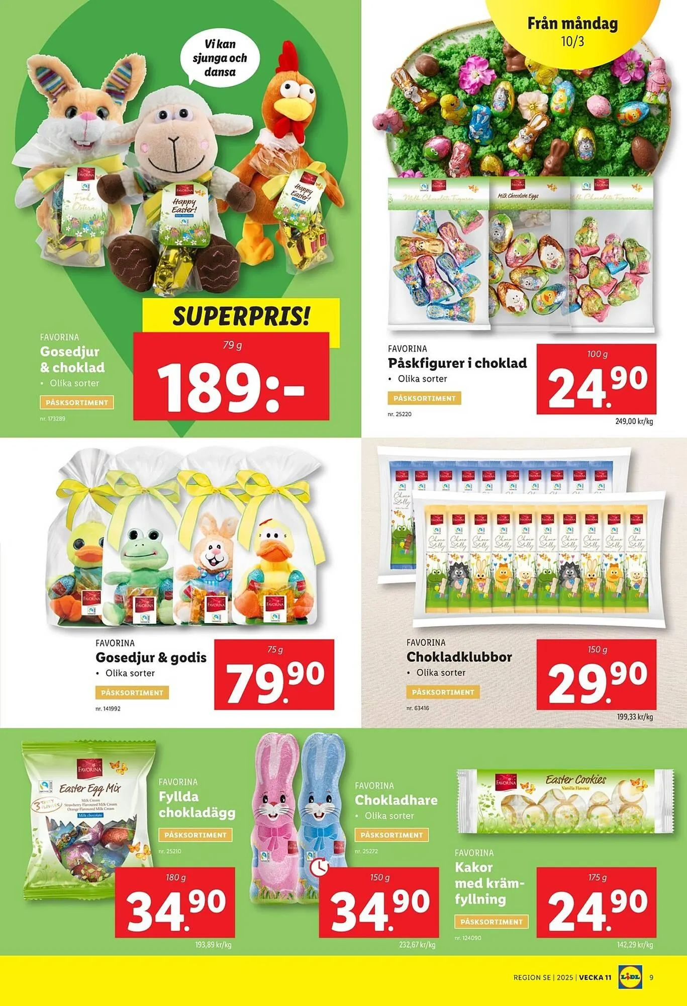 Lidl reklamblad från 10 mars till 16 mars 2025 - Reklamblad sidor 9