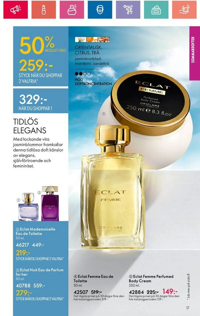 Oriflame reklamblad från 20 juni till 4 juli 2024 - Reklamblad sidor 17