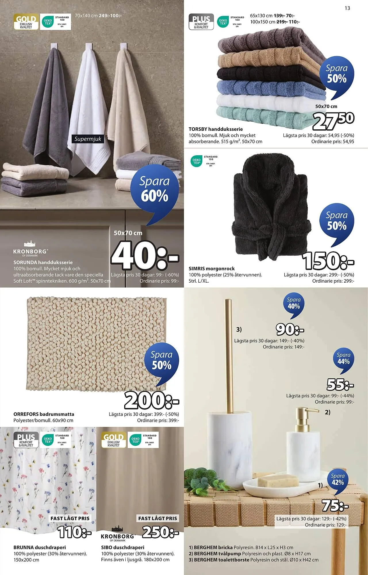 JYSK reklamblad från 22 september till 5 oktober 2025 - Reklamblad sidor 13