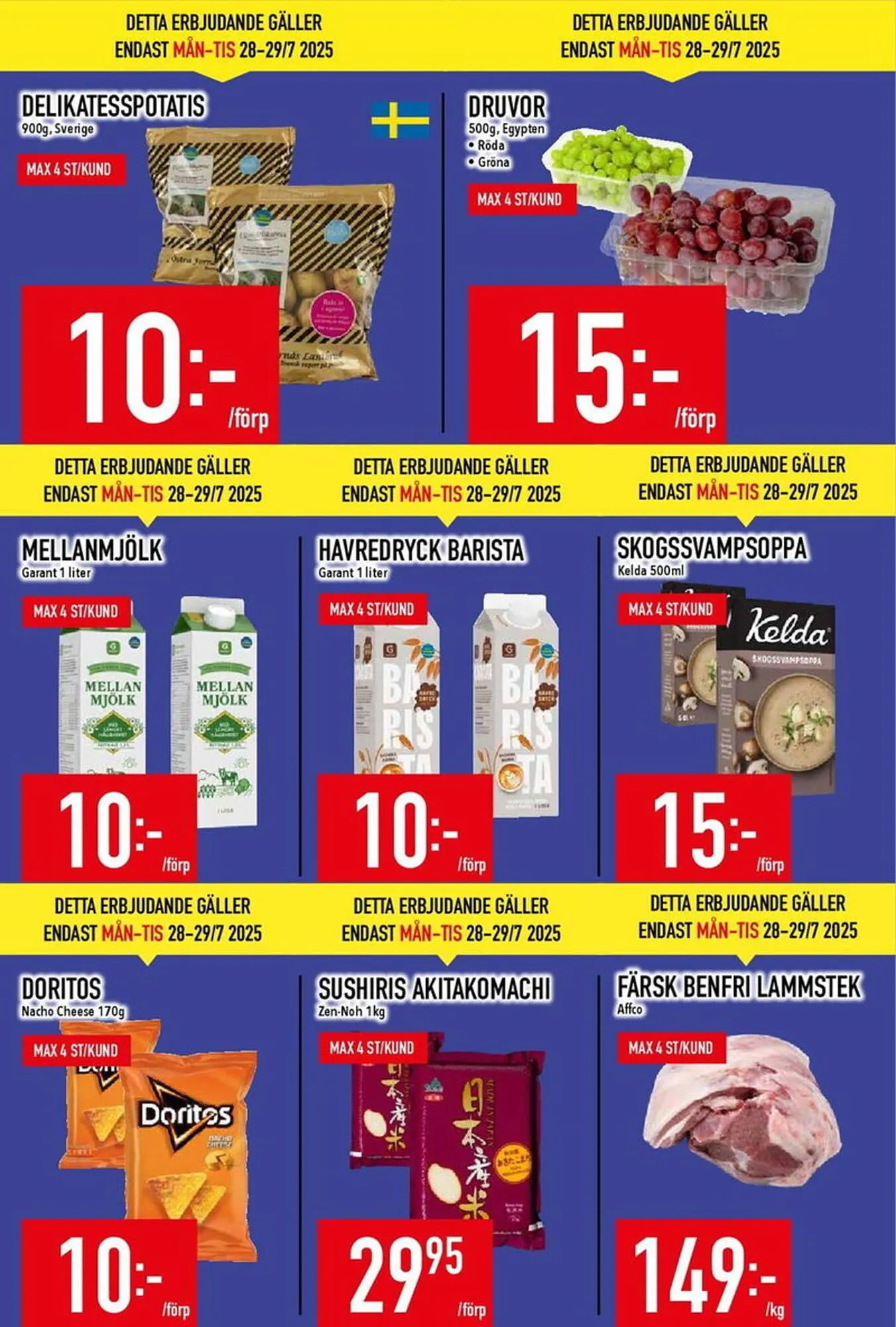 Matdax reklamblad från 28 juli till 3 augusti 2025 - Reklamblad sidor 2