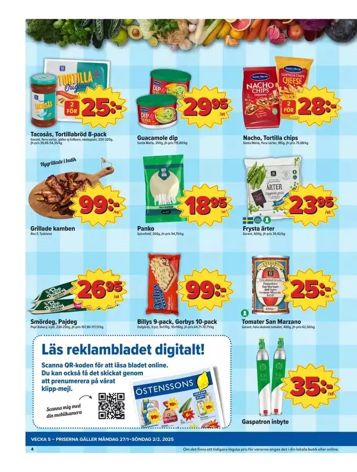 Östenssons reklambad från 26 januari till 9 februari 2025 - Reklamblad sidor 4