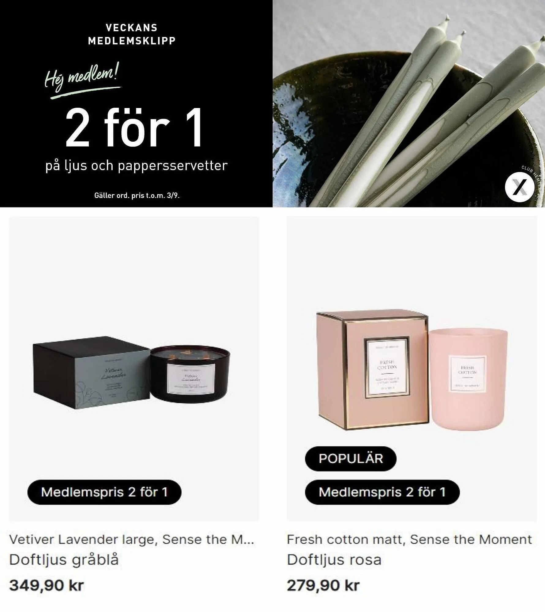 Hemtex reklamblad från 3 september till 10 september 2023 - Reklamblad sidor 9