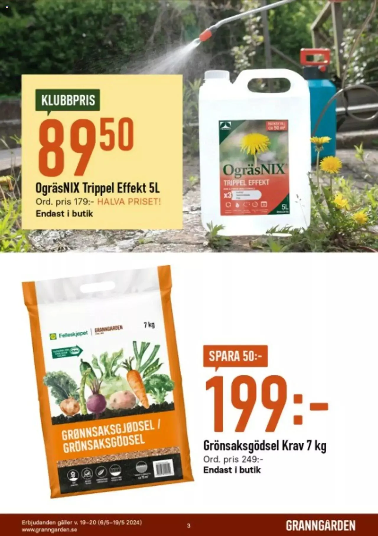 Granngården - erbjudanden från 6 maj till 19 maj 2024 - Reklamblad sidor 3