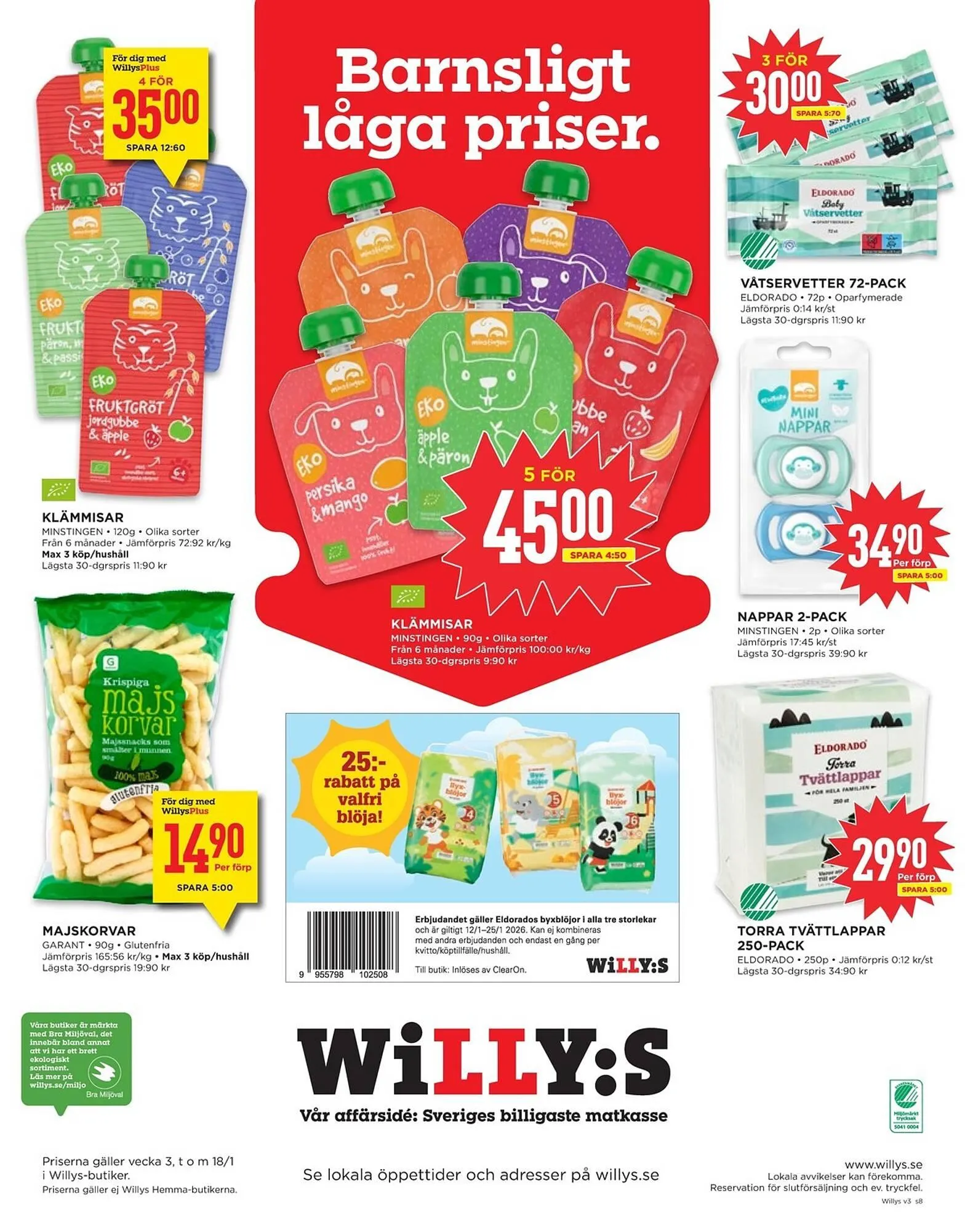 Willys reklamblad från 12 januari till 18 januari 2026 - Reklamblad sidor 8