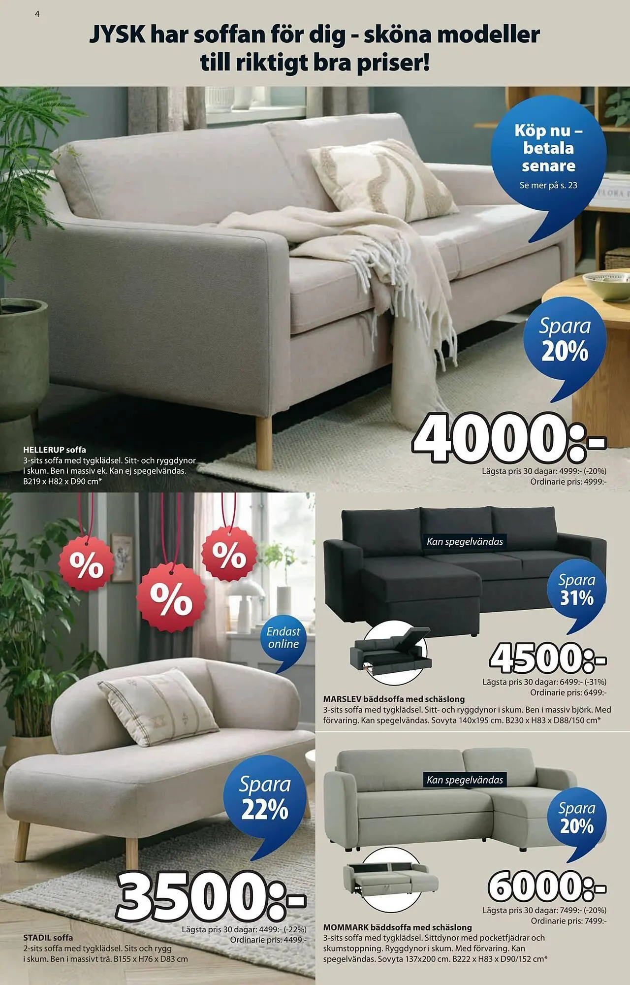 JYSK reklamblad från 24 december till 19 januari 2026 - Reklamblad sidor 4