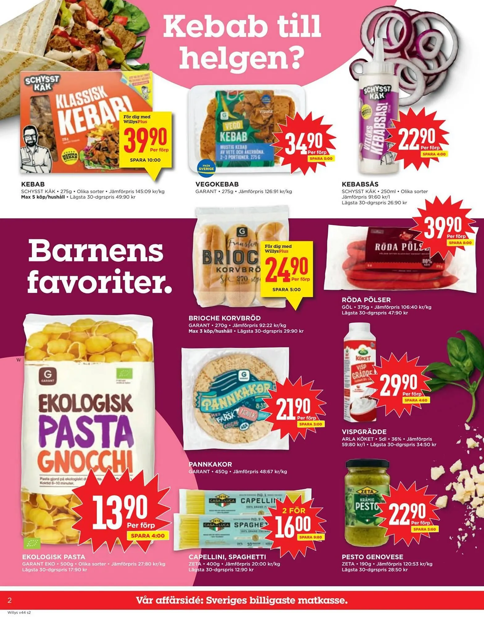 Willys reklamblad från 27 oktober till 2 november 2025 - Reklamblad sidor 2