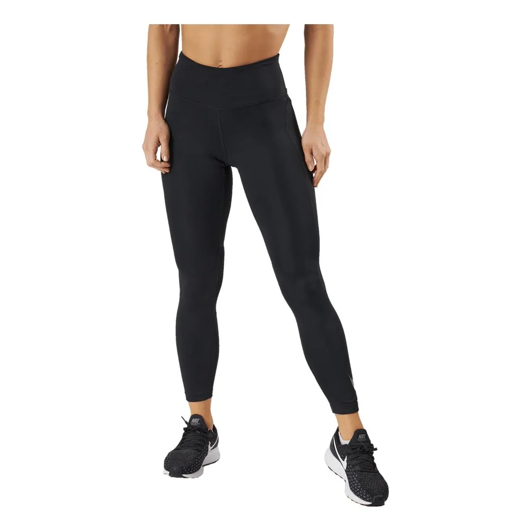 Dri-FIT Fast Women's Mid-Rise 7/8 Leggings BLACK/REFLECTIVE SILV
