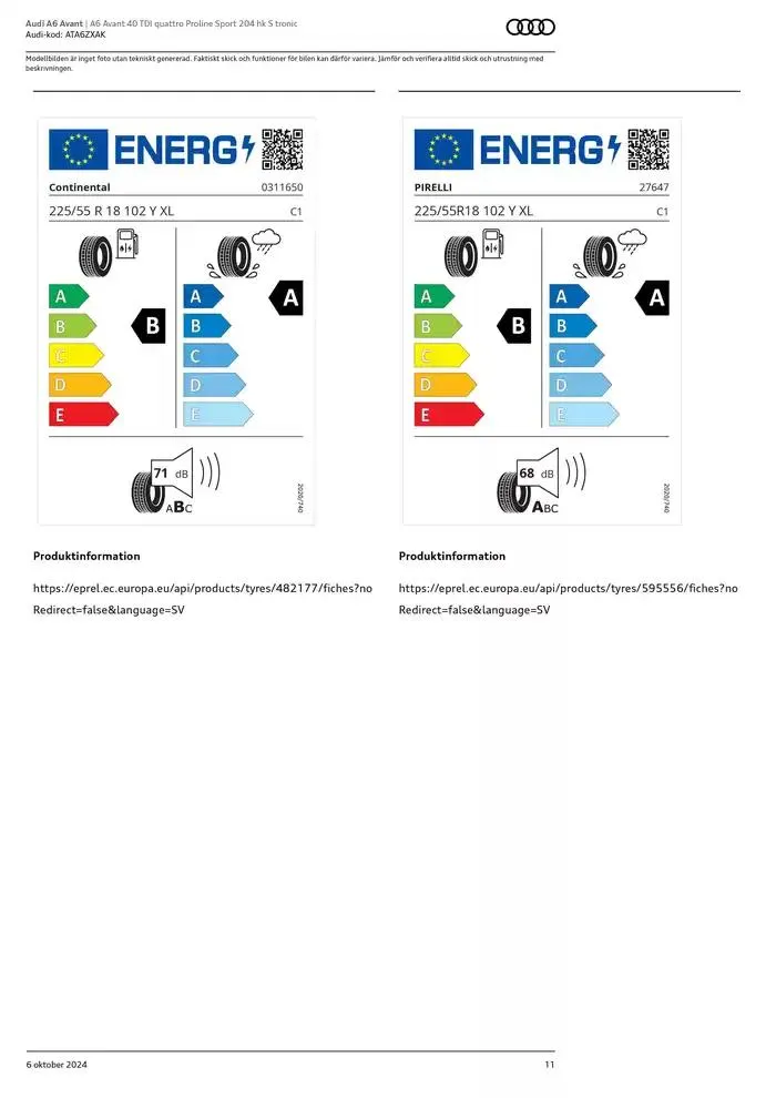 Audi A6 Avant från 6 oktober till 6 oktober 2025 - Reklamblad sidor 11