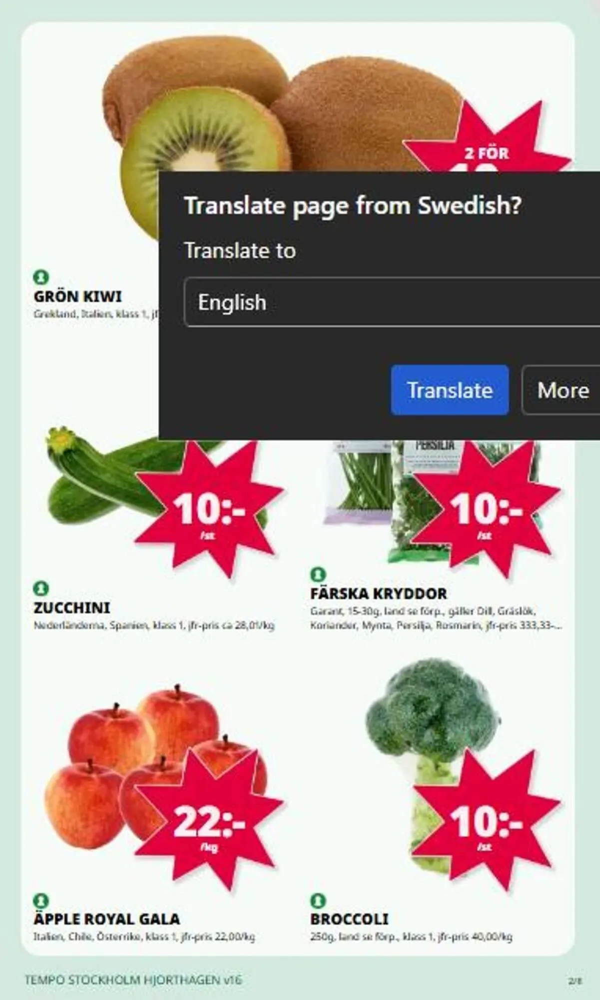 Tempo reklamblad från 13 april till 19 april 2026 - Reklamblad sidor 2
