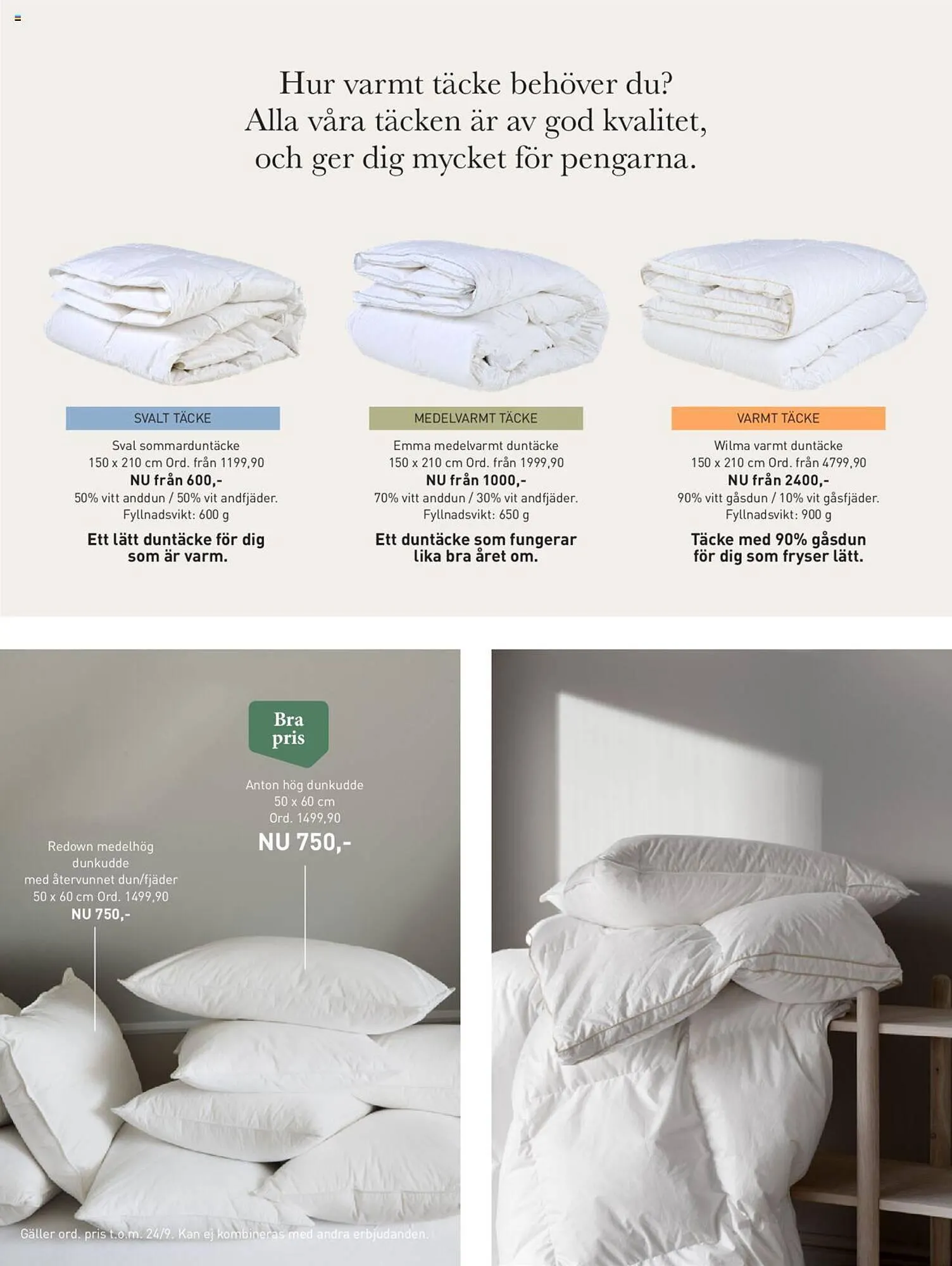 Hemtex reklamblad från 1 september till 10 september 2023 - Reklamblad sidor 9