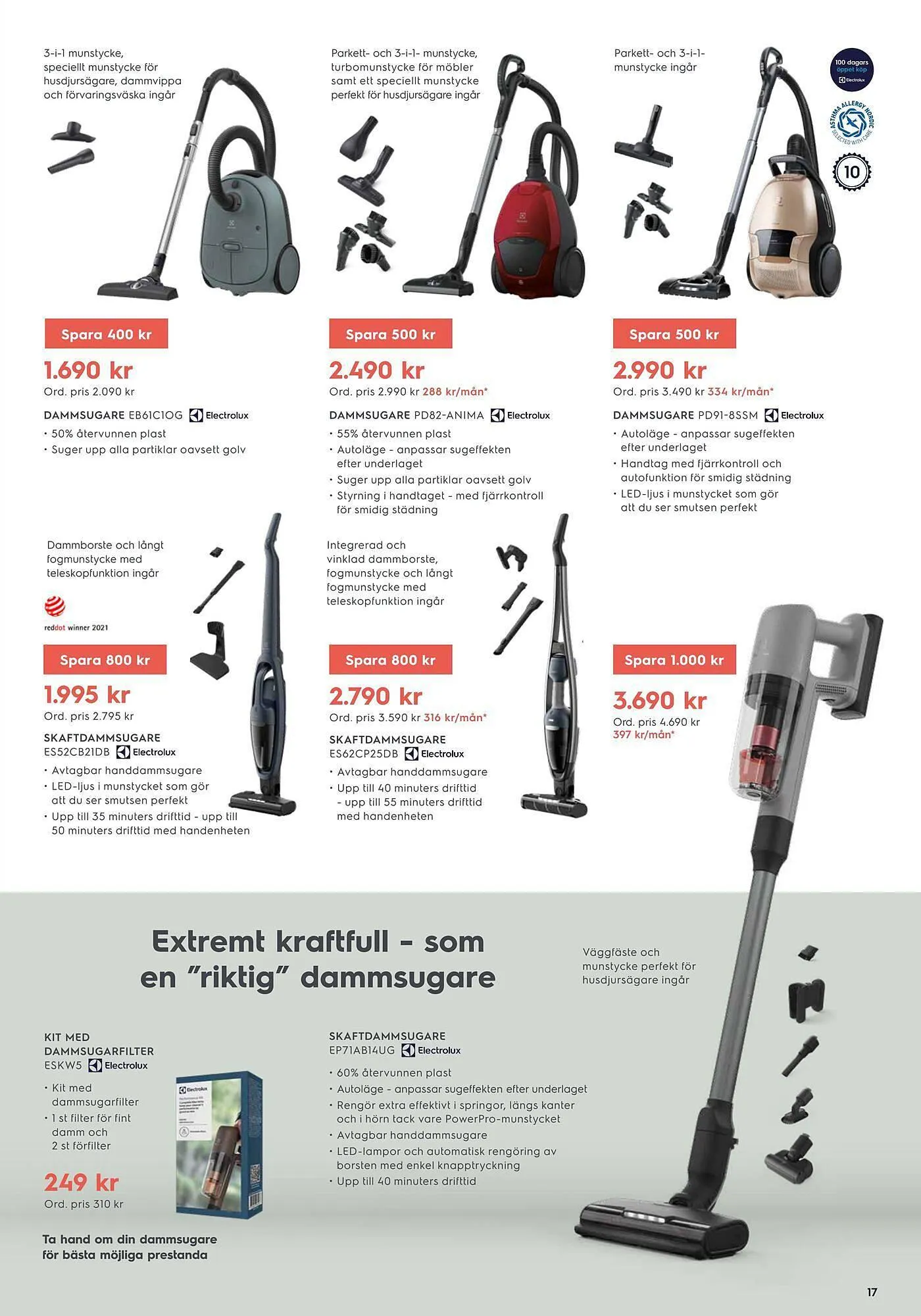 Electrolux Home reklamblad från 5 november till 24 december 2023 - Reklamblad sidor 17