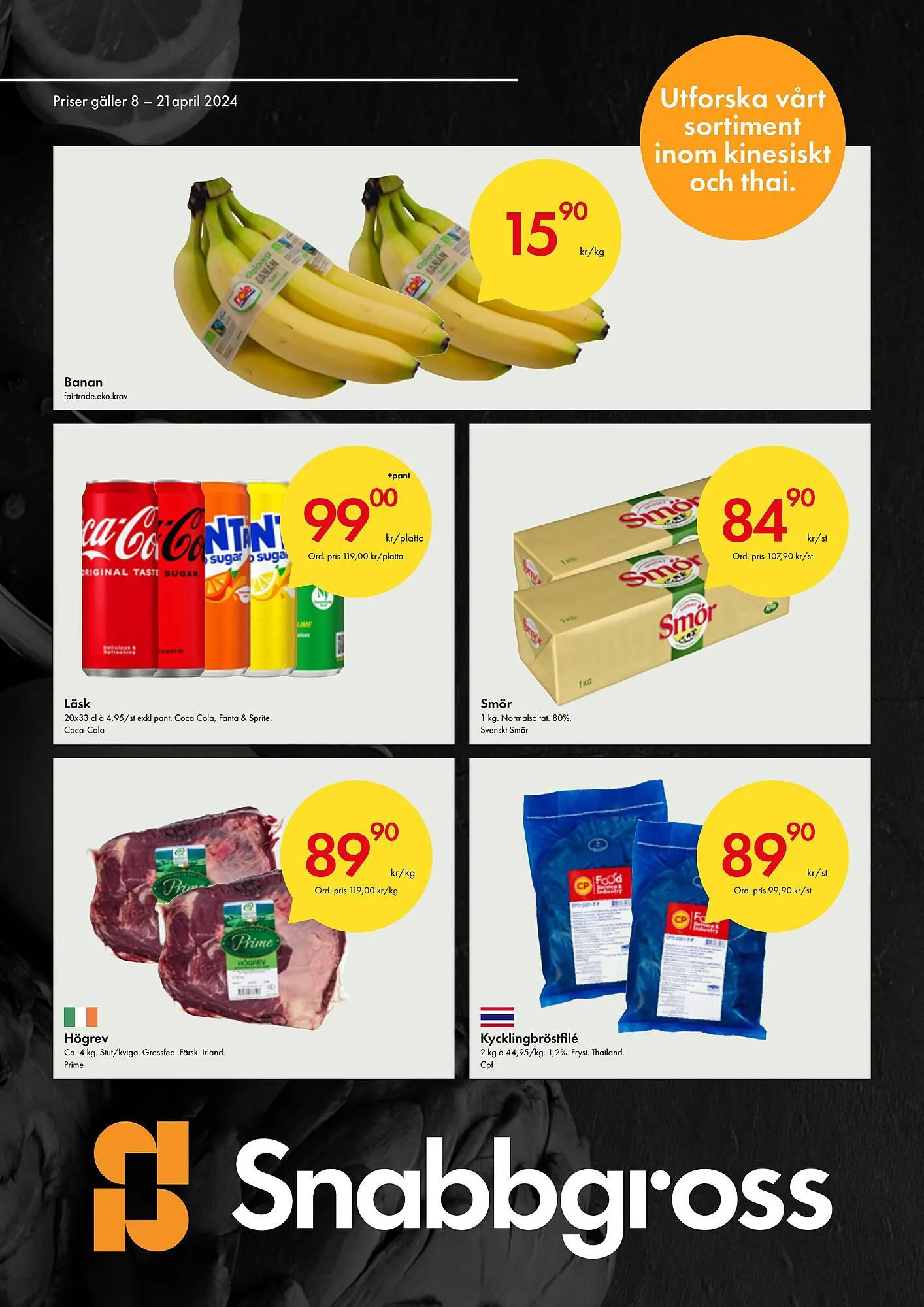 Snabbgross reklamblad från 8 april till 21 april 2024 - Reklamblad sidor 