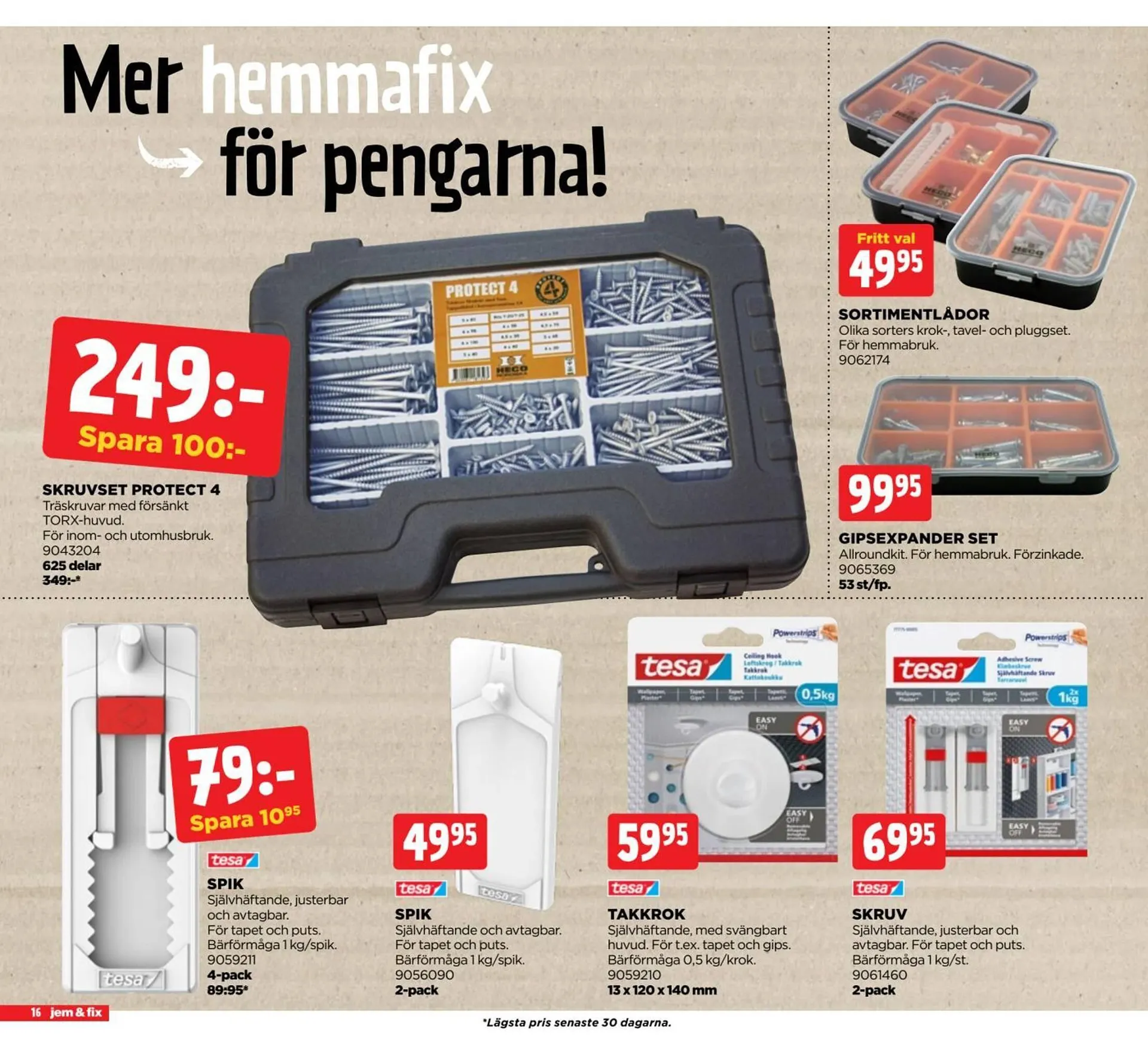 Jem&Fix reklamblad från 3 november till 16 november 2025 - Reklamblad sidor 16
