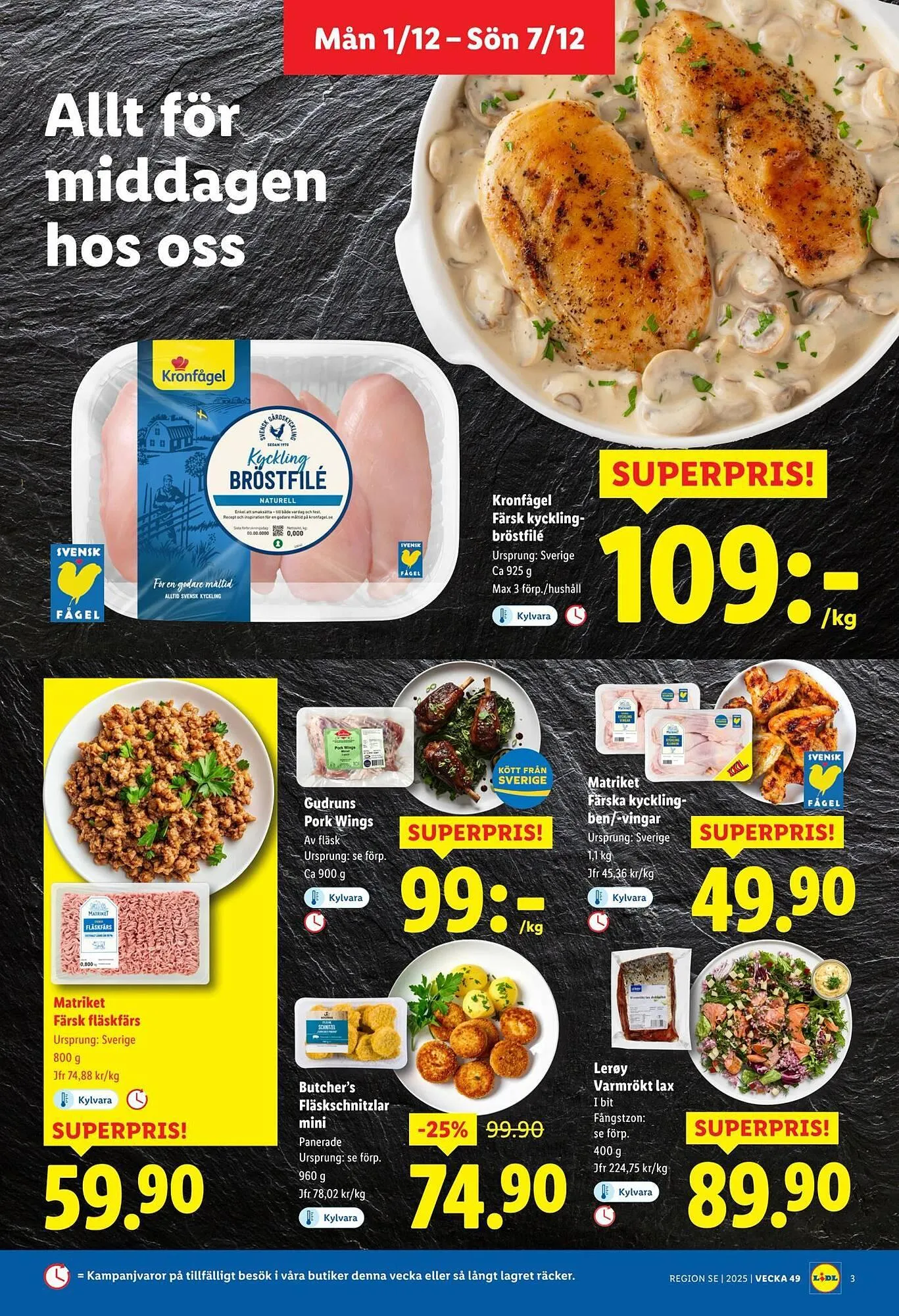 Lidl reklamblad från 1 december till 8 december 2025 - Reklamblad sidor 3