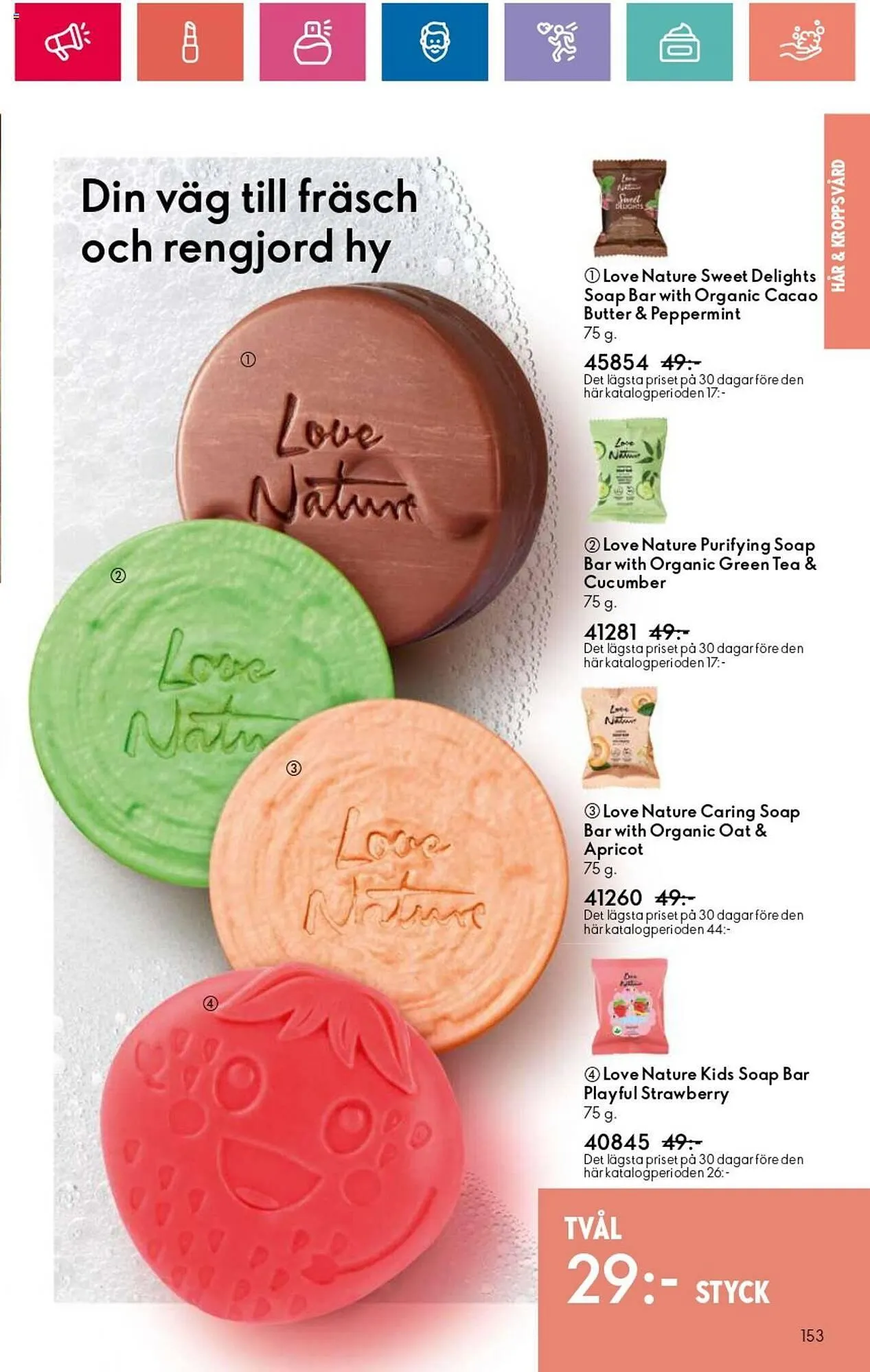 Oriflame reklamblad från 3 oktober till 23 oktober 2024 - Reklamblad sidor 153