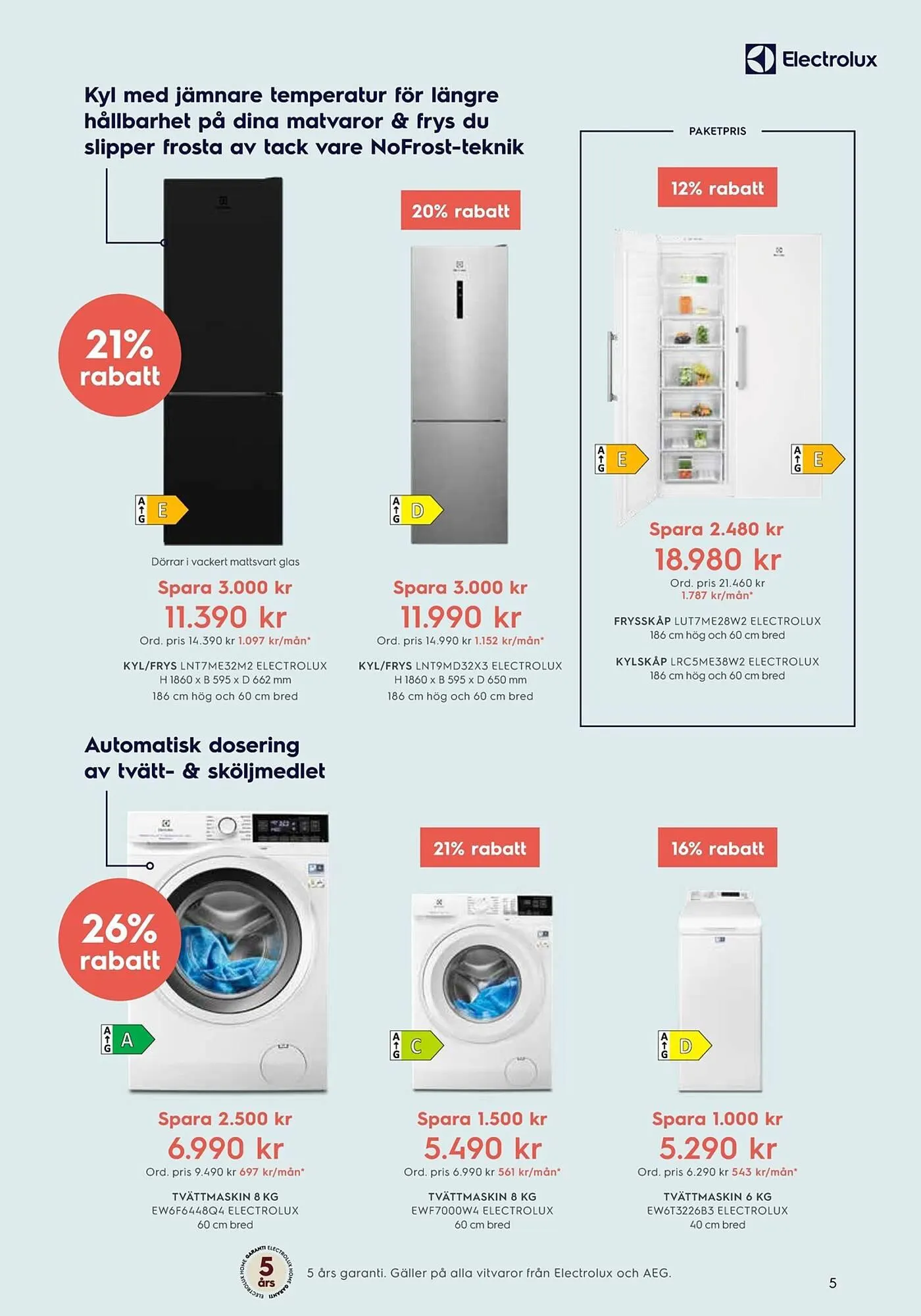 Electrolux Home reklamblad från 26 juni till 17 juli 2023 - Reklamblad sidor 5
