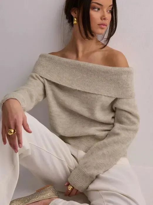 SLFLULU OFF SHOULDER KNIT