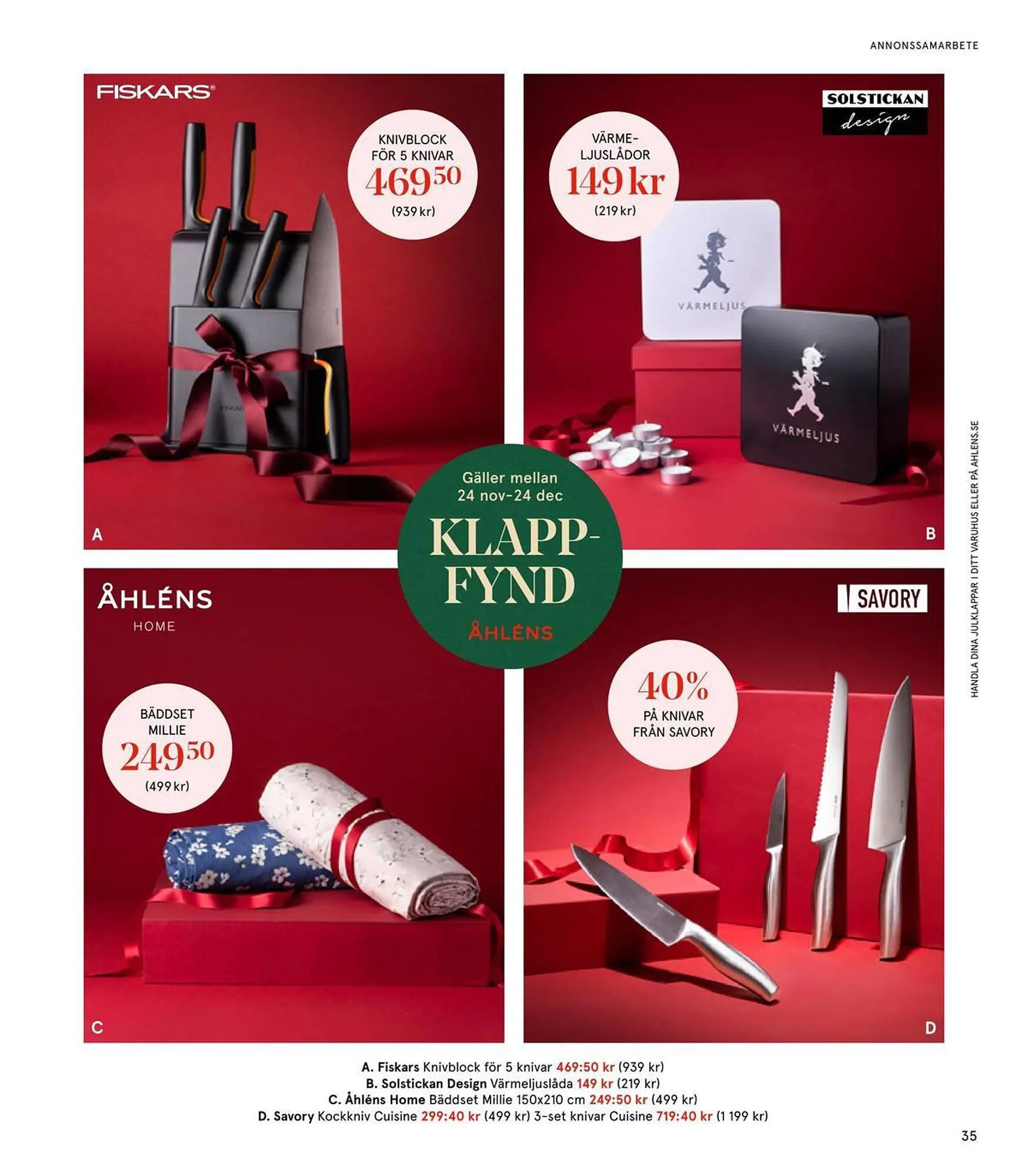Åhléns reklamblad från 24 november till 24 december 2023 - Reklamblad sidor 35