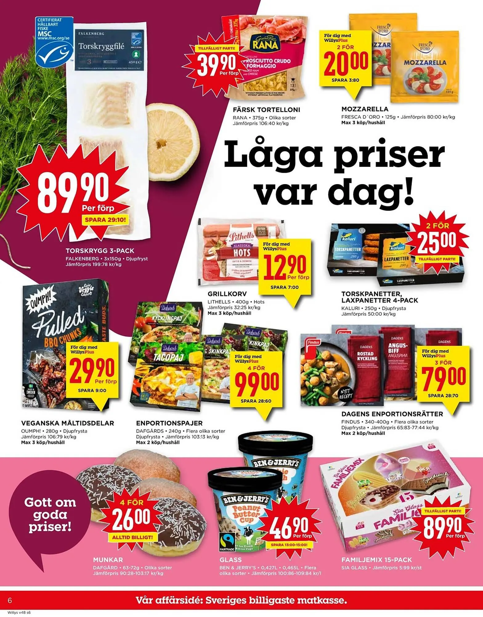 Willys reklamblad från 27 november till 3 december 2023 - Reklamblad sidor 6