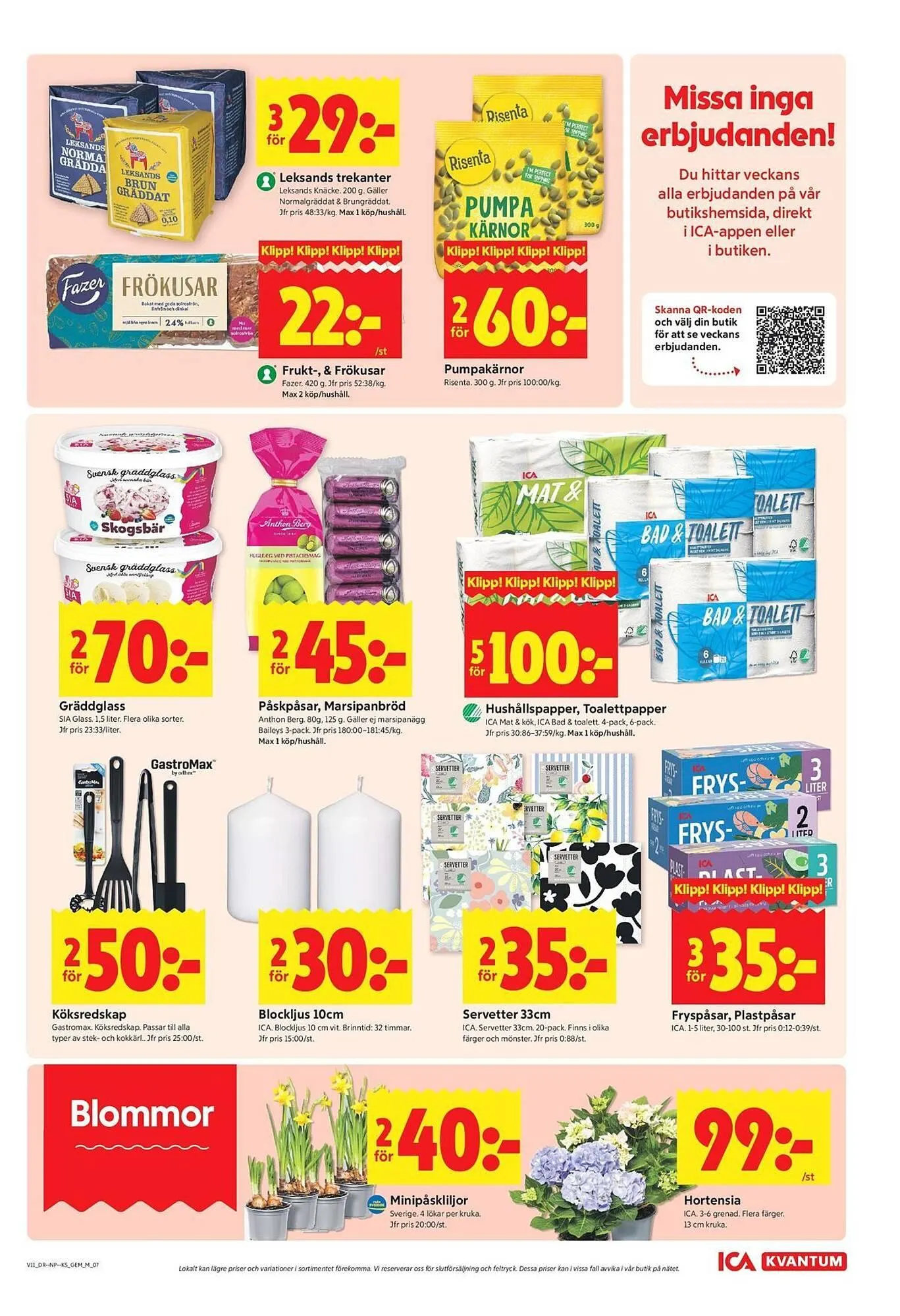 ICA Kvantum reklamblad från 9 mars till 15 mars 2026 - Reklamblad sidor 7