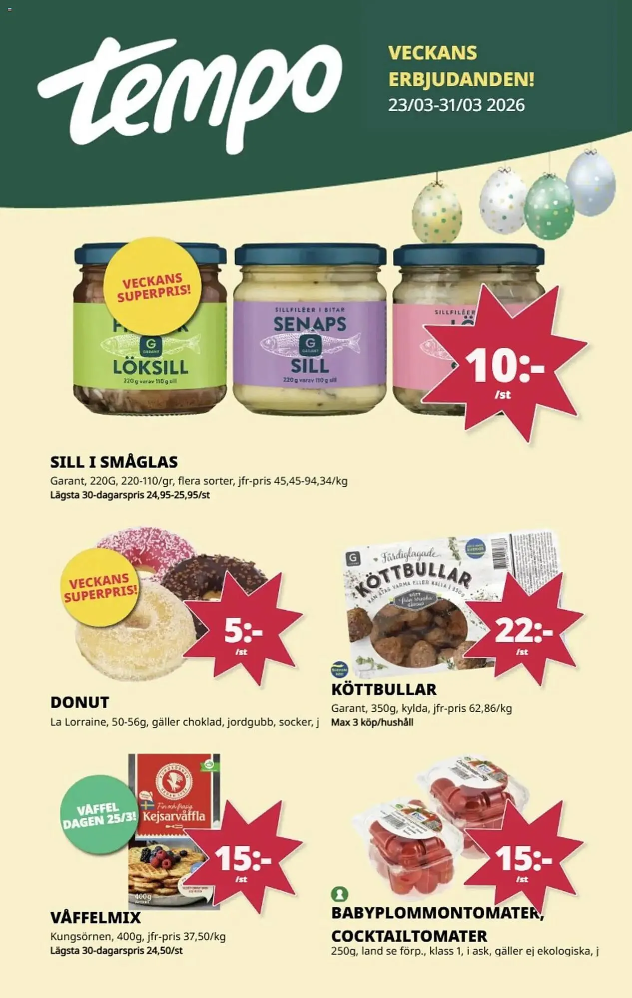 Tempo reklamblad från 30 mars till 31 mars 2026 - Reklamblad sidor 1