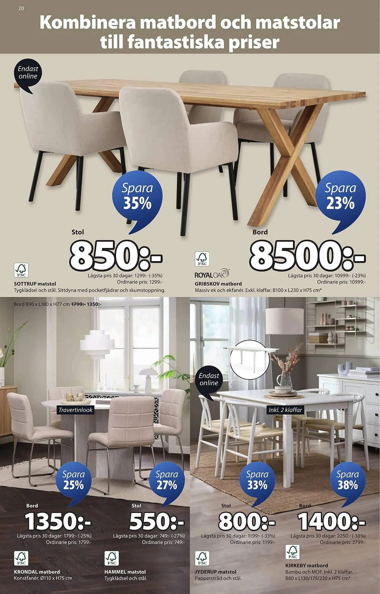 JYSK reklamblad från 22 september till 5 oktober 2025 - Reklamblad sidor 20