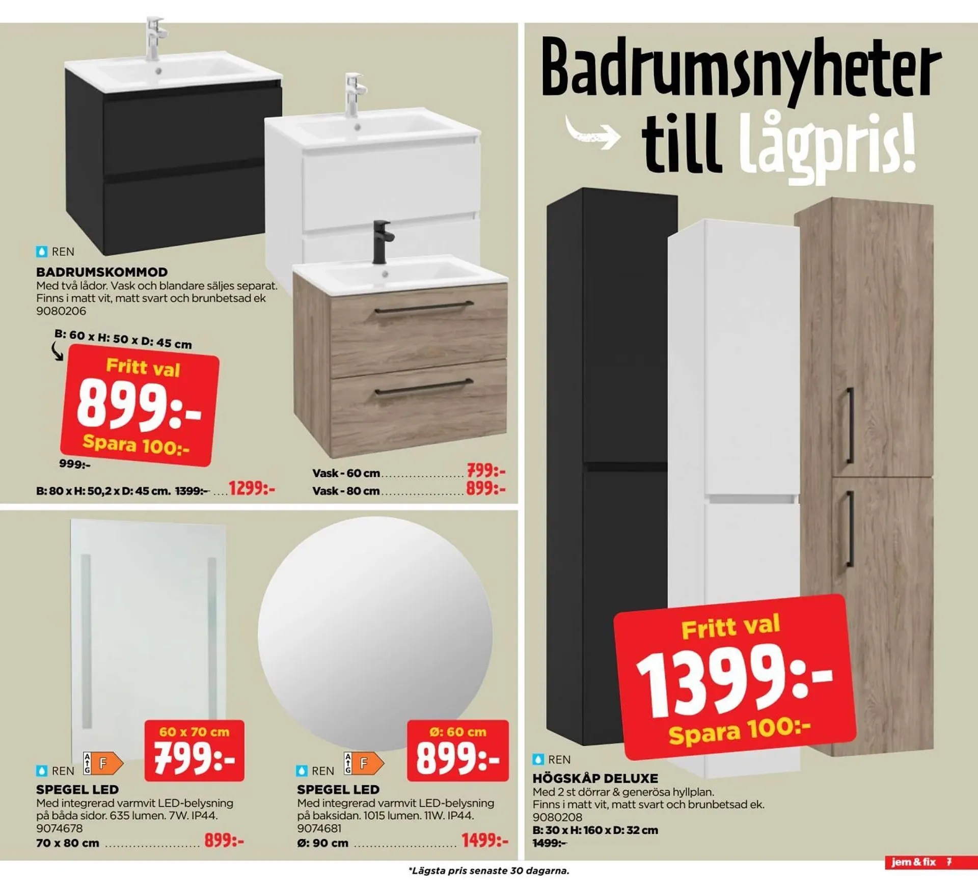 Jem&Fix reklamblad från 6 oktober till 20 oktober 2025 - Reklamblad sidor 7