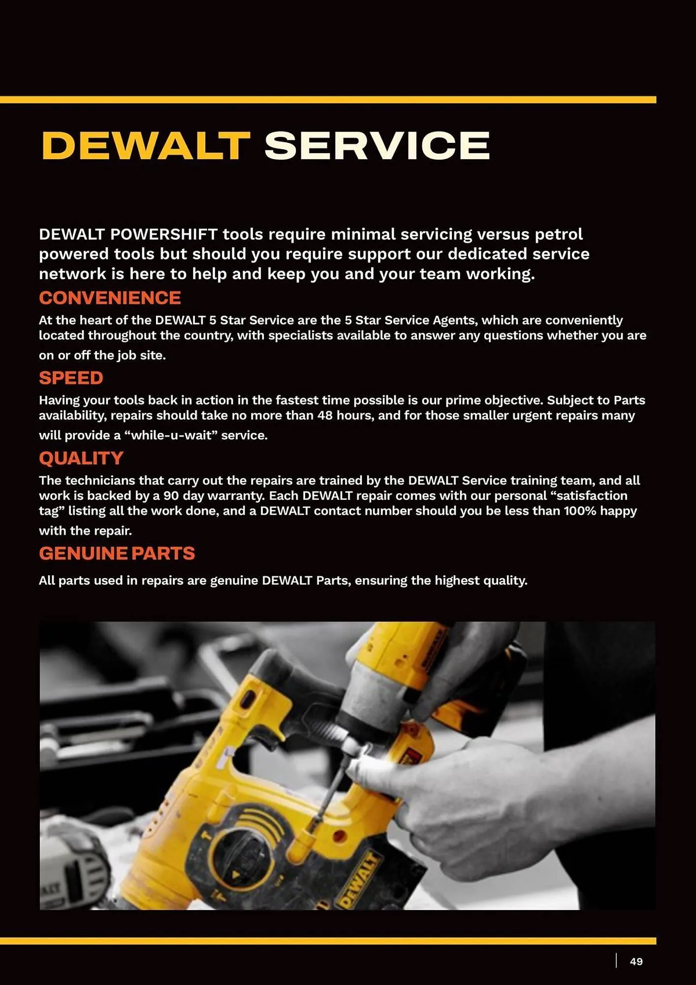 Dewalt reklamblad från 21 mars till 31 maj 2025 - Reklamblad sidor 49