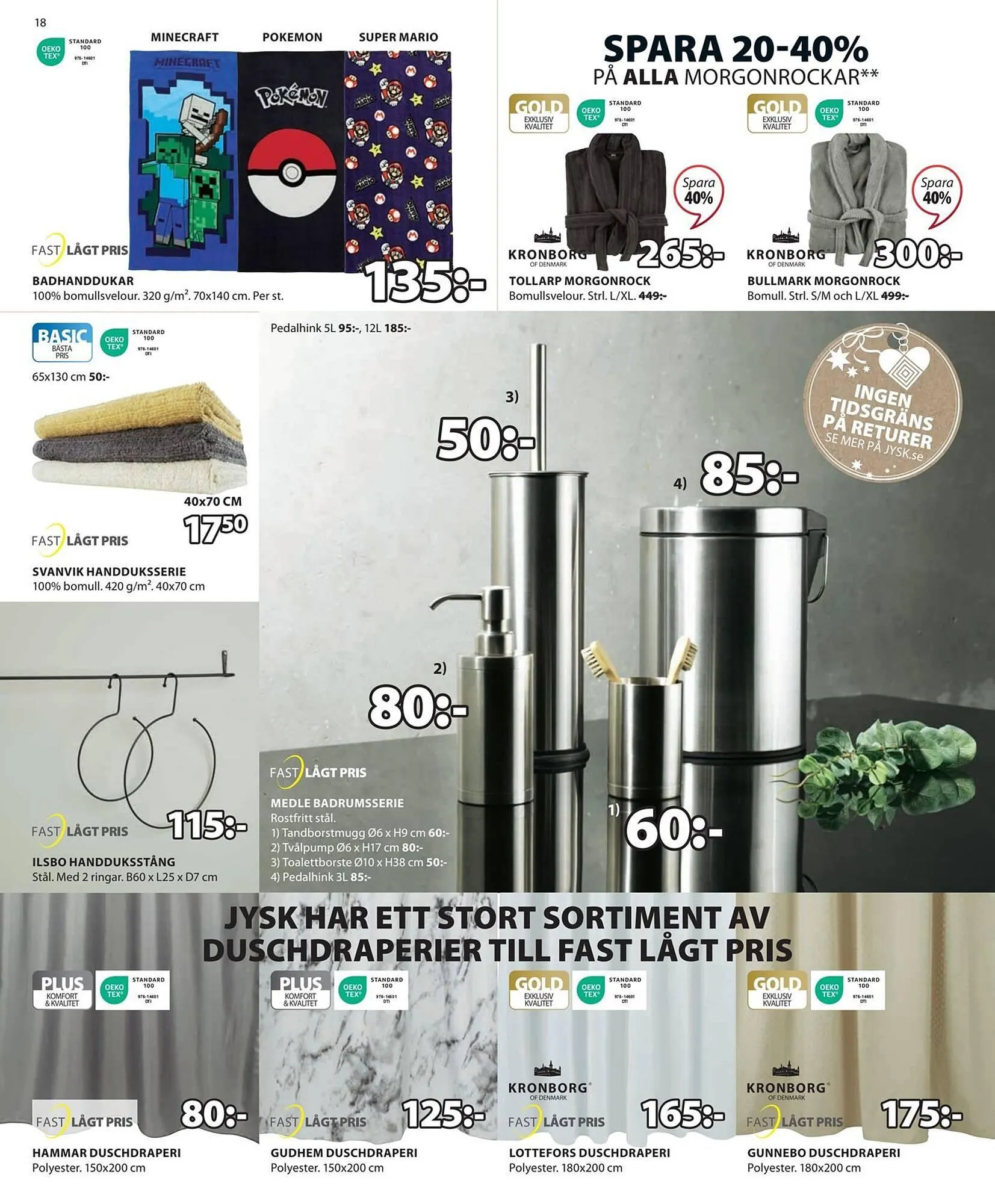 JYSK reklamblad från 3 december till 17 december 2023 - Reklamblad sidor 18