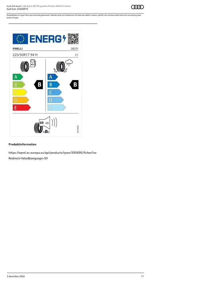 Audi A4 Avant från 3 december till 3 december 2025 - Reklamblad sidor 11
