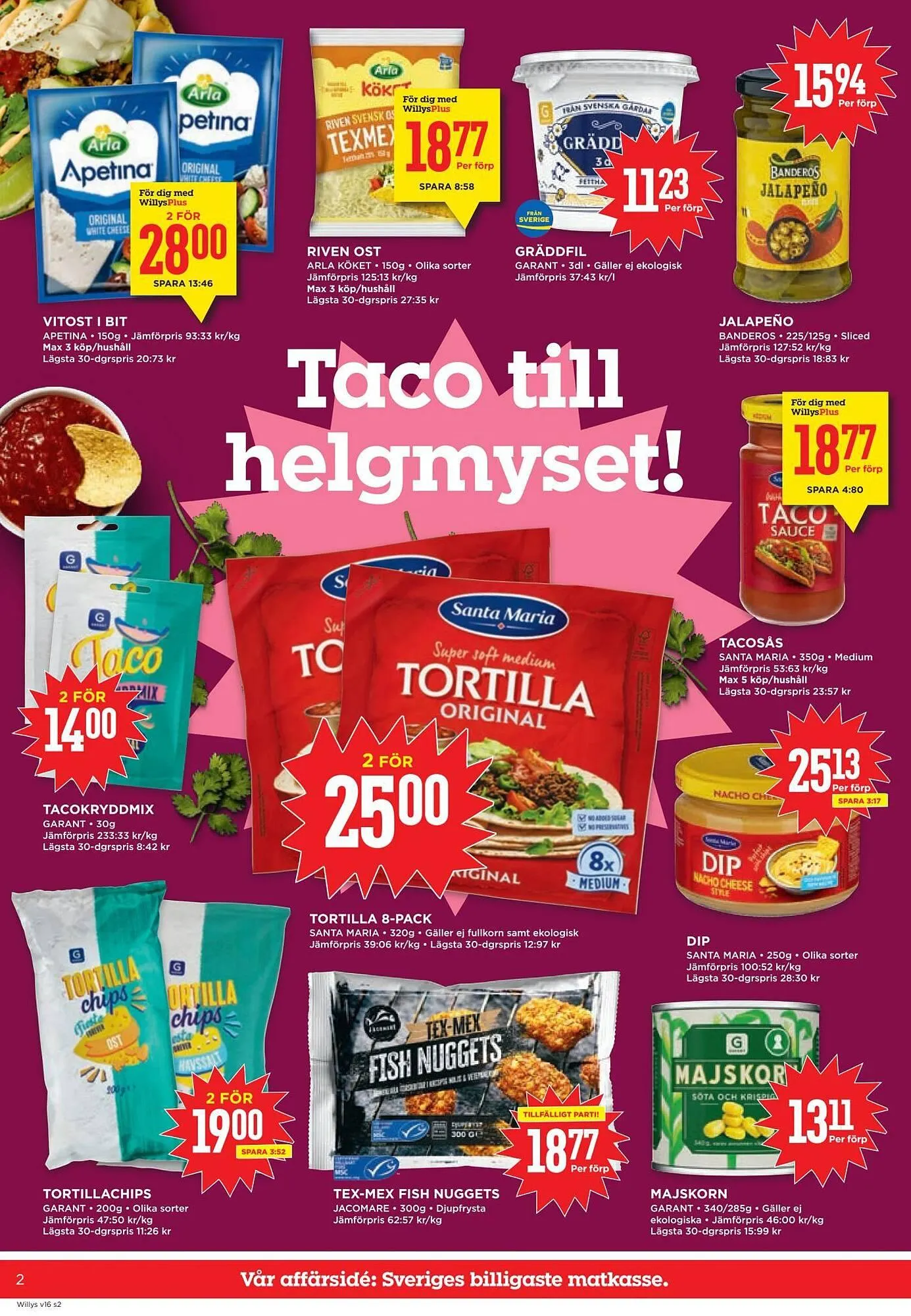 Willys reklamblad från 13 april till 20 april 2026 - Reklamblad sidor 2