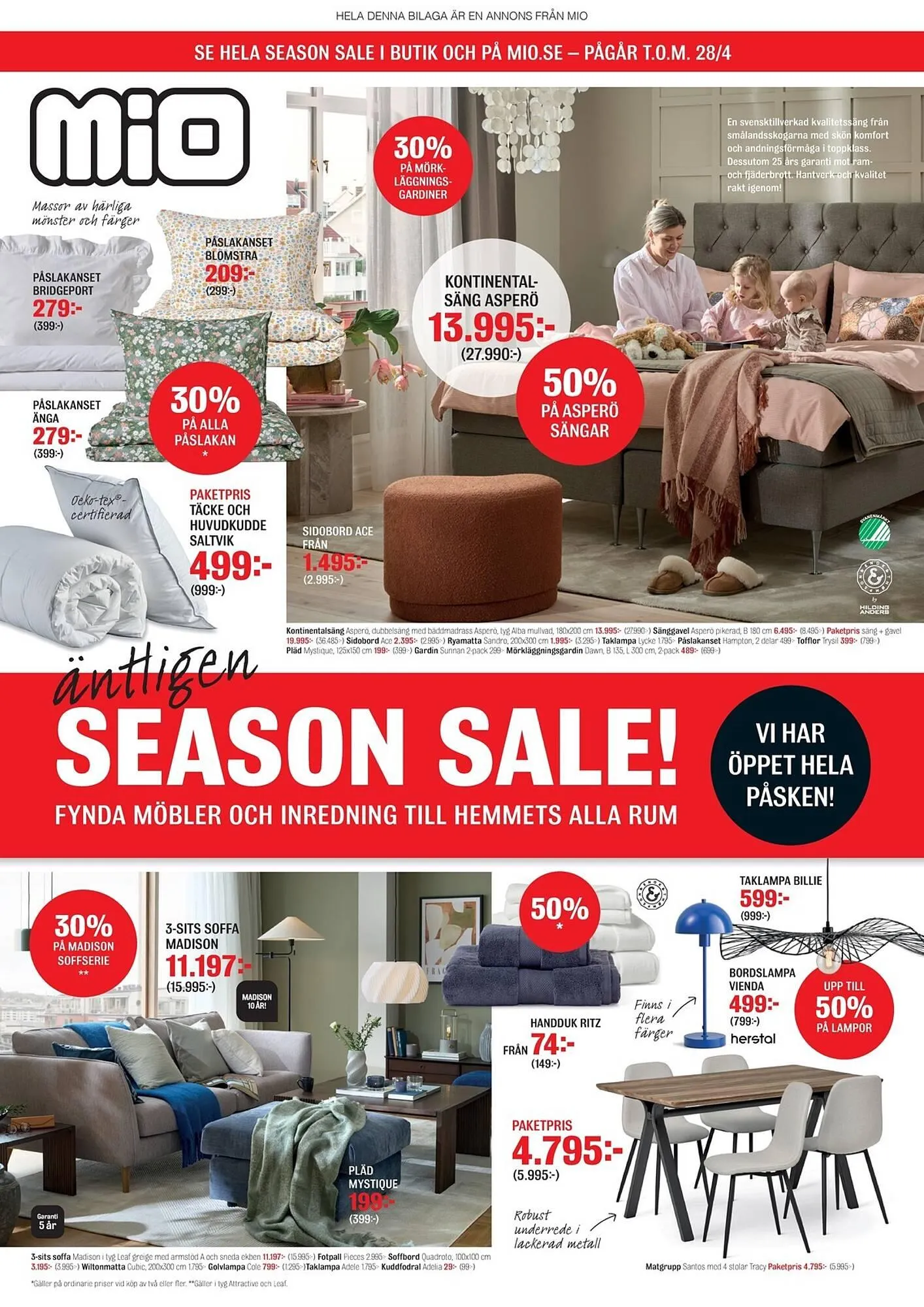 Mio reklamblad från 7 april till 28 april 2025 - Reklamblad sidor 1
