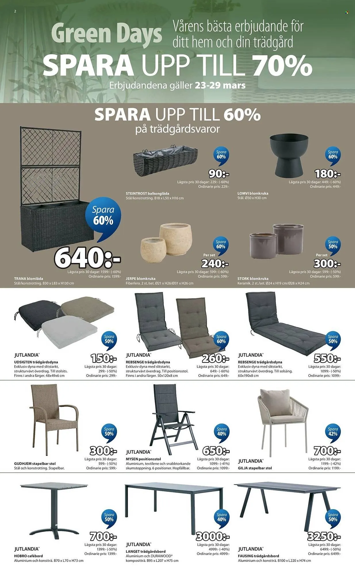 JYSK reklamblad från 23 mars till 29 mars 2026 - Reklamblad sidor 2