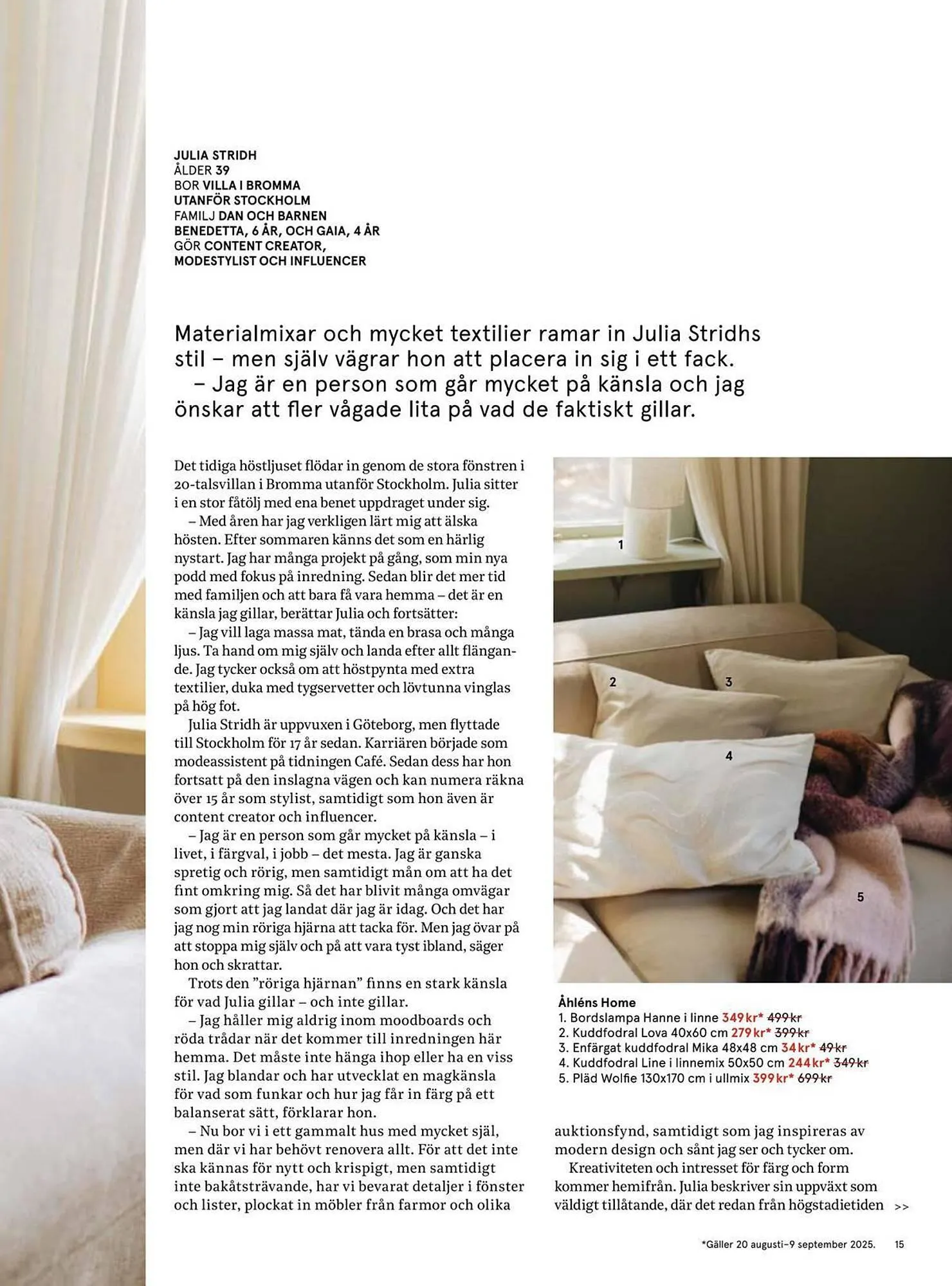 Åhléns reklamblad från 27 augusti till 16 september 2025 - Reklamblad sidor 15