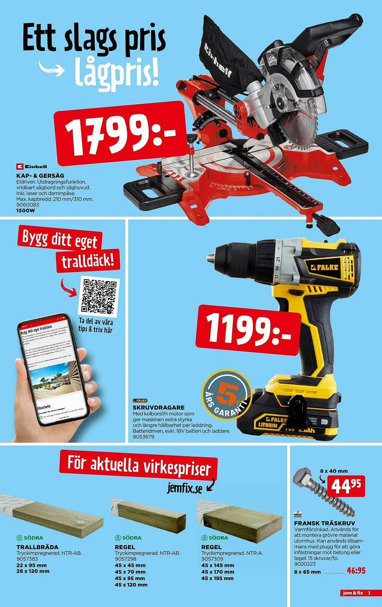 Jem&Fix reklamblad från 9 juli till 16 juli 2023 - Reklamblad sidor 3