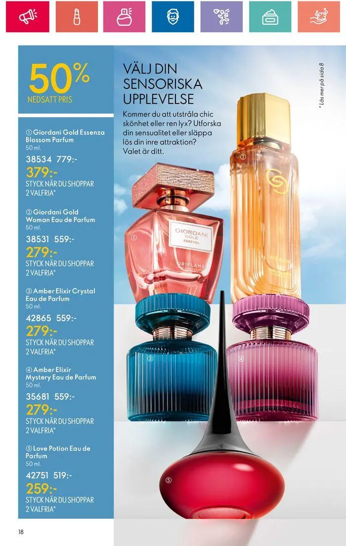Oriflame reklamblad från 20 juni till 4 juli 2024 - Reklamblad sidor 18