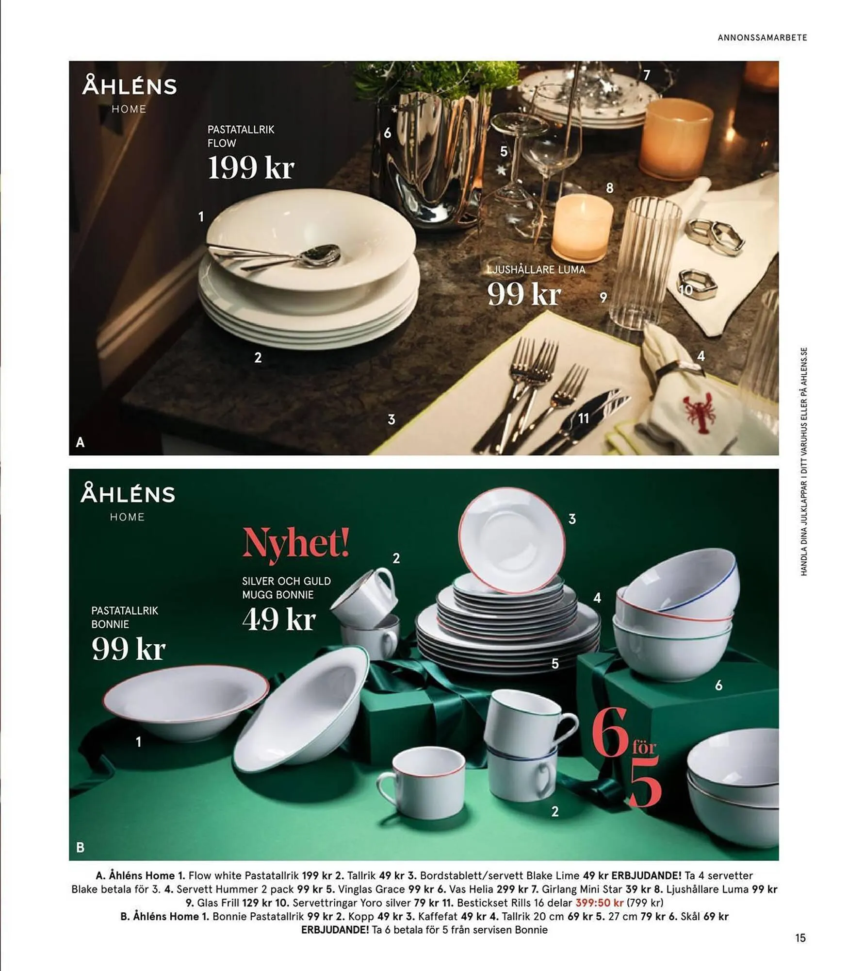 Åhléns reklamblad från 24 november till 24 december 2023 - Reklamblad sidor 15